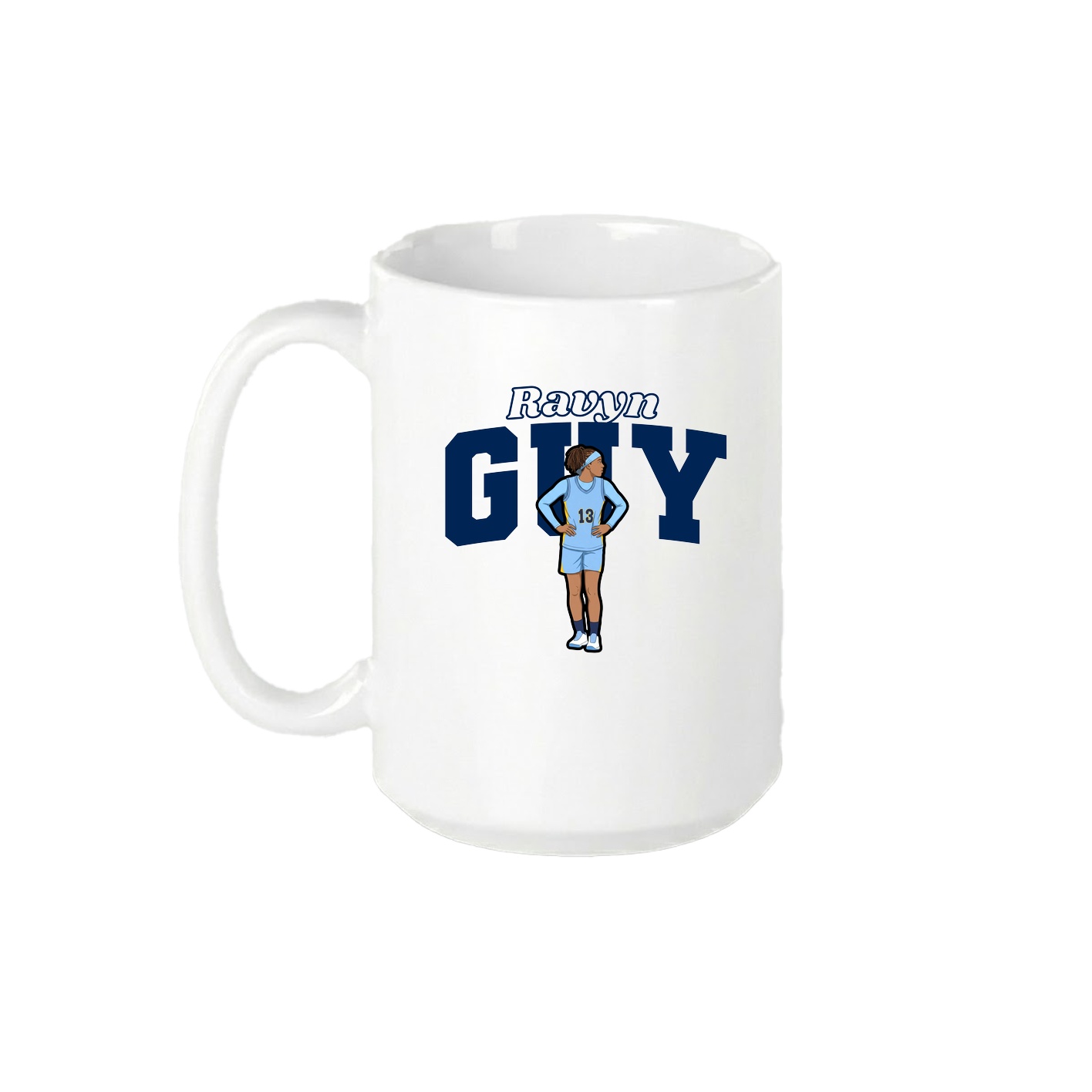 15oz Coffee Mug — Name Arch in White