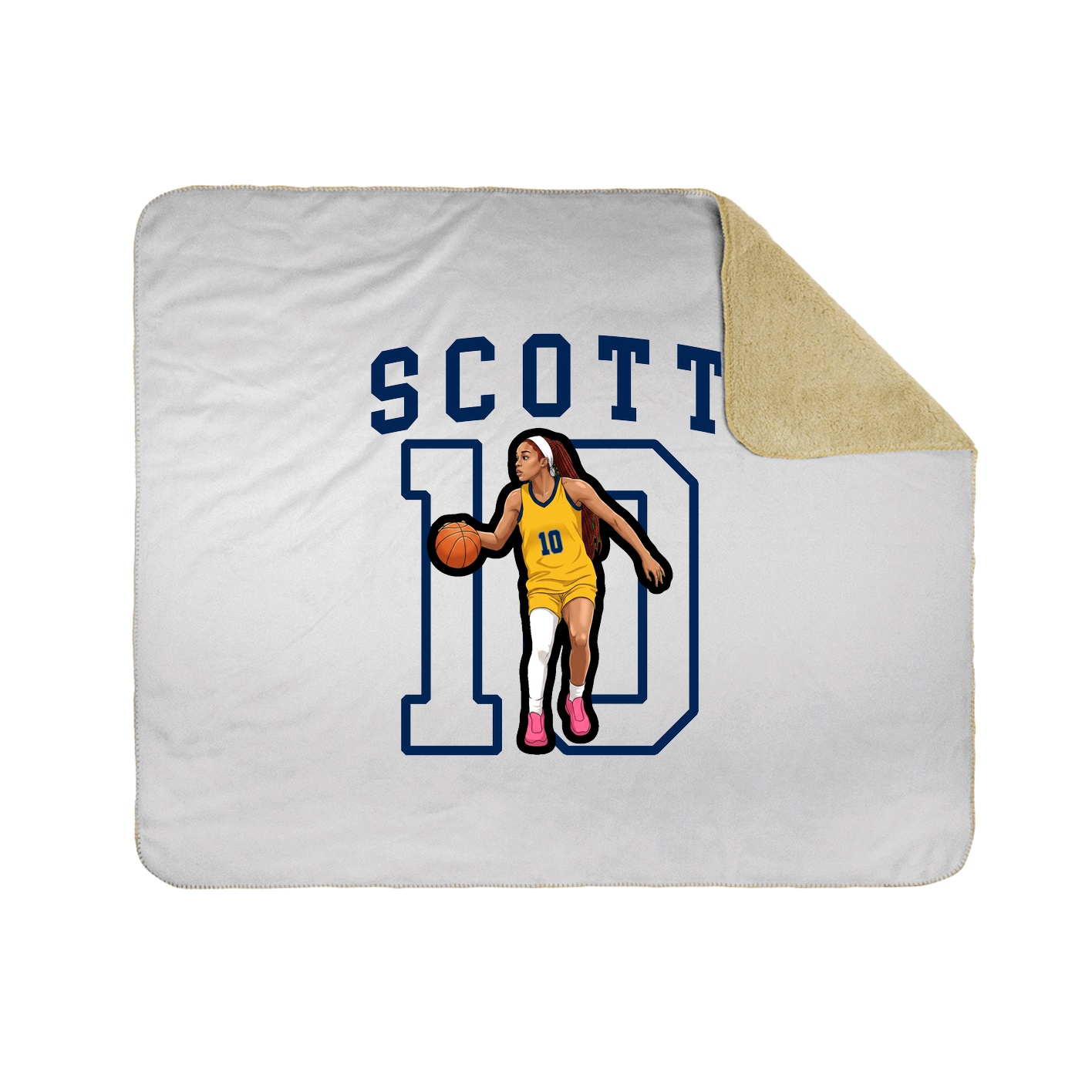 Throw Blanket — Shirsey in White