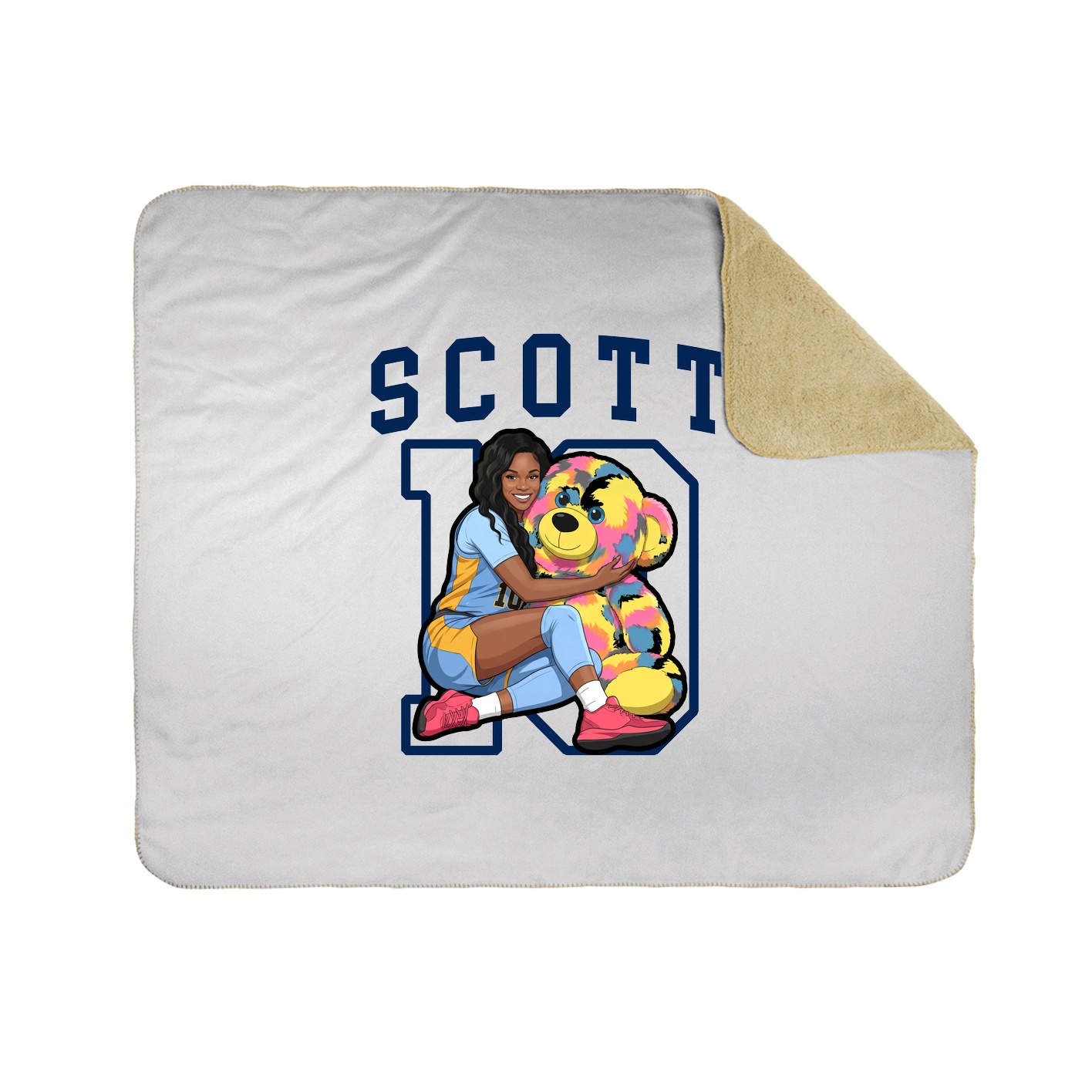 Throw Blanket — Shirsey in White