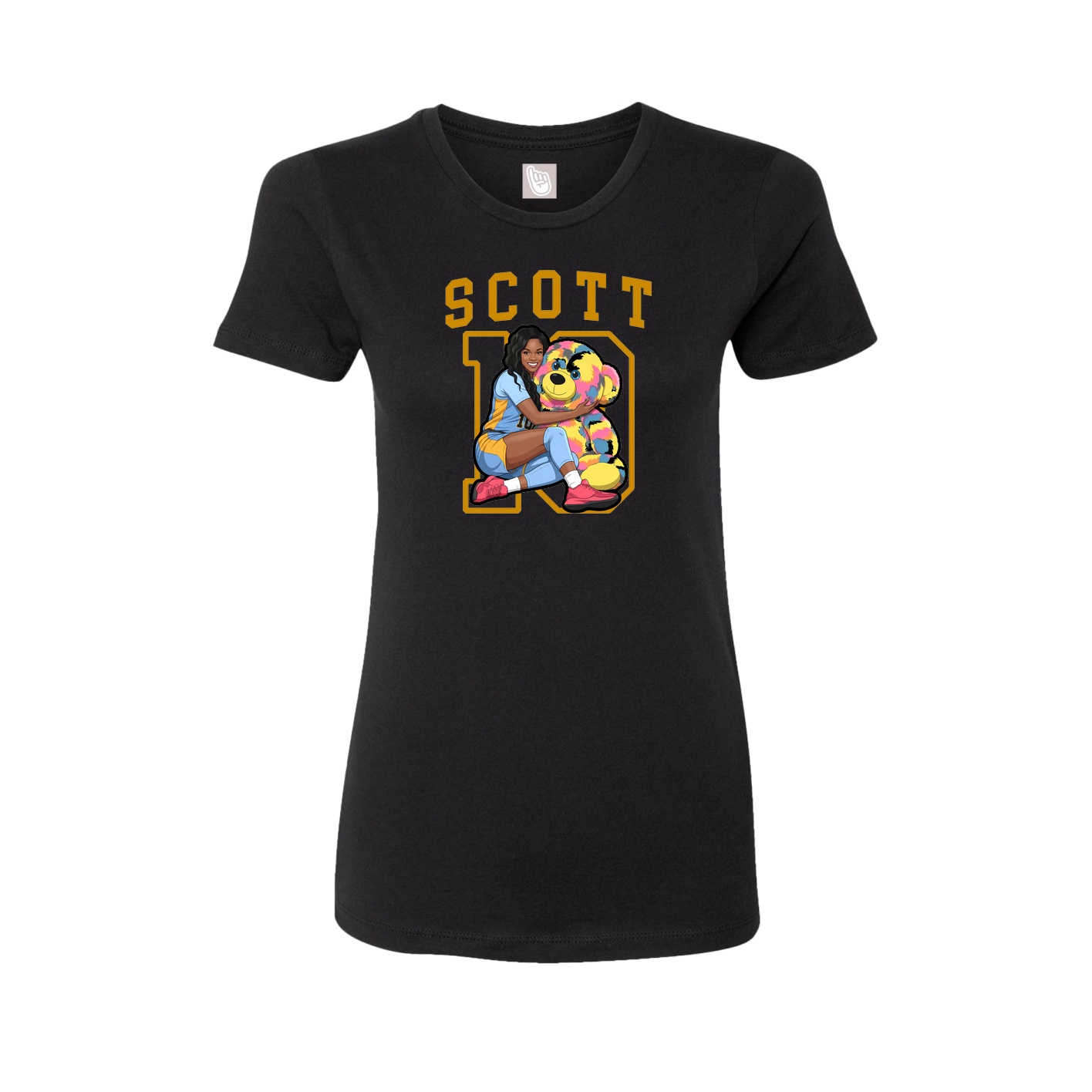 Fitted Women's Tee — Shirsey in Black