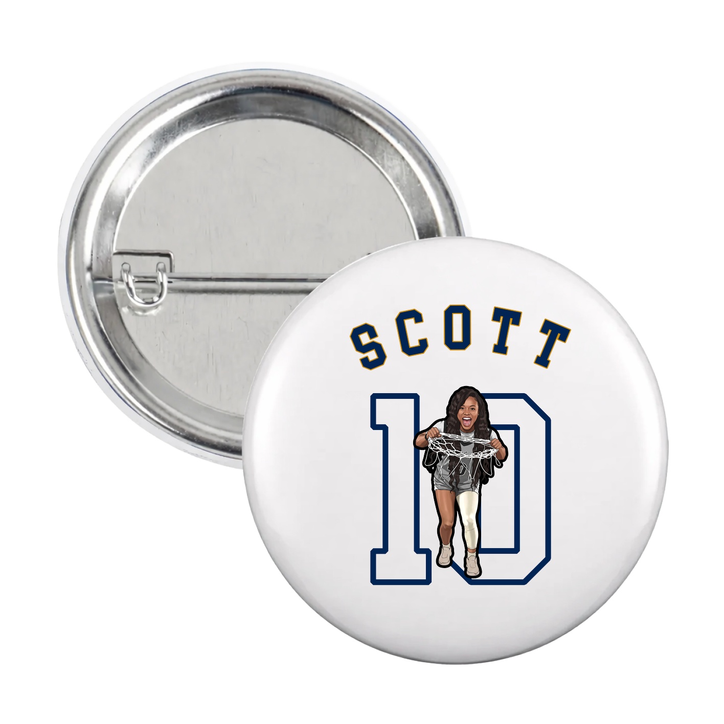 Game Day Button — Shirsey Arch in White