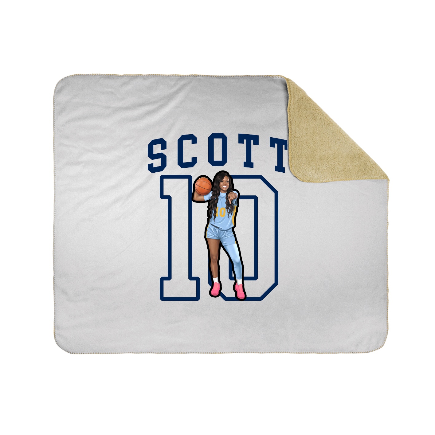 Throw Blanket — Shirsey in White