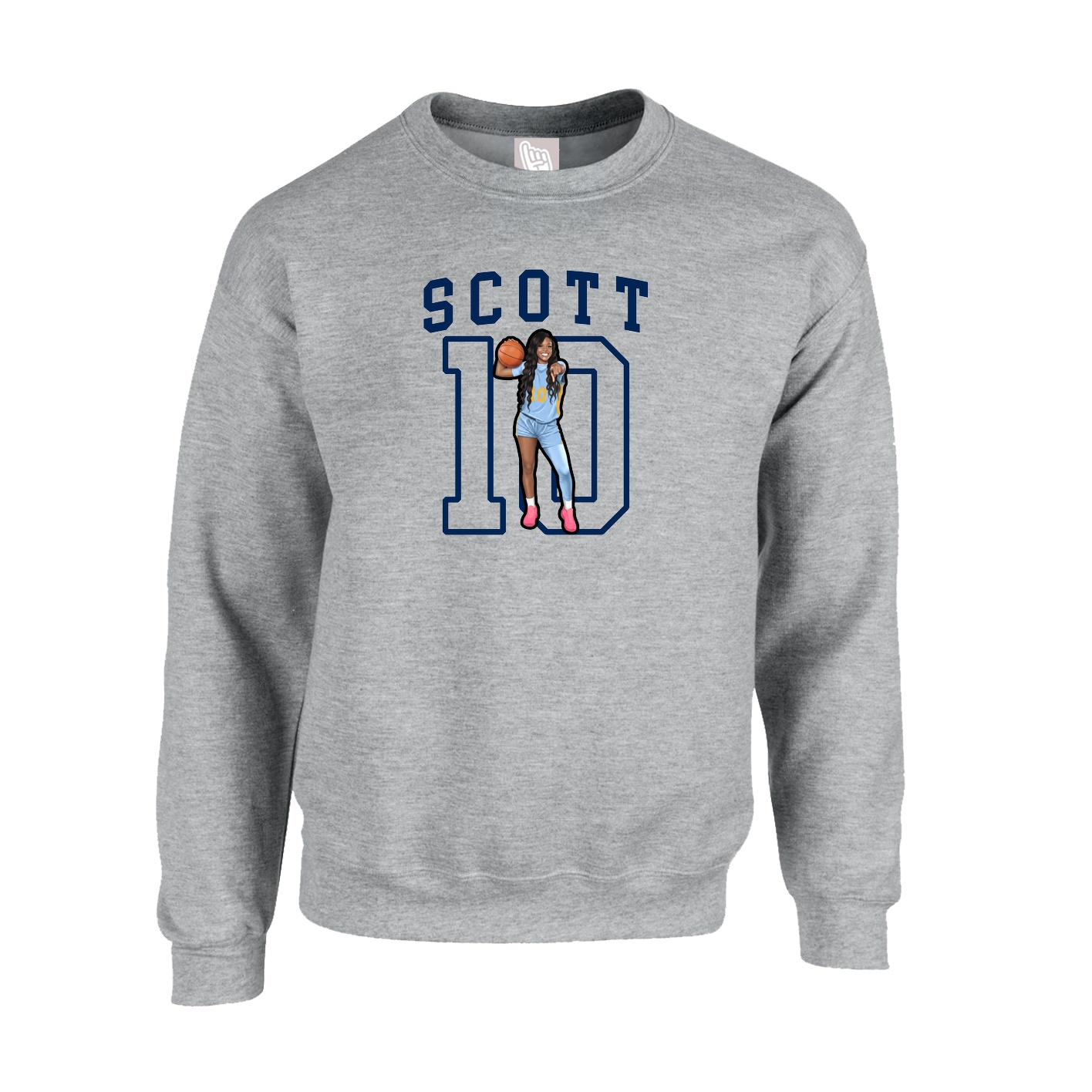 Fleece Crew — Shirsey in Grey