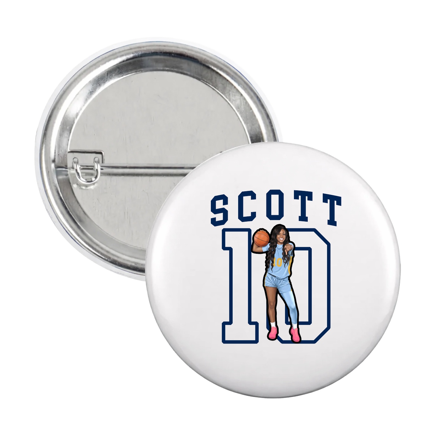 Game Day Button — Shirsey in White