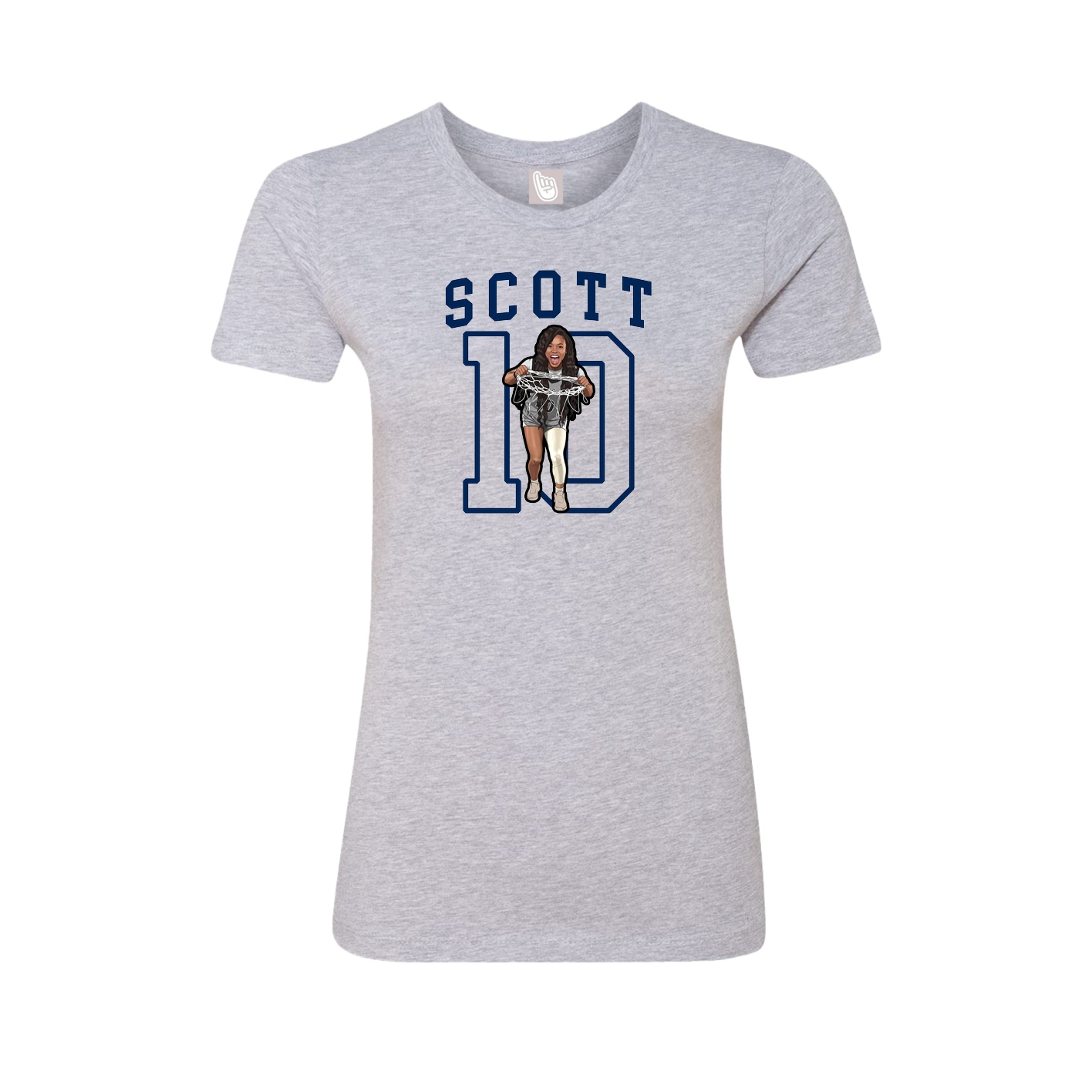 Fitted Women's Tee — Shirsey in Grey