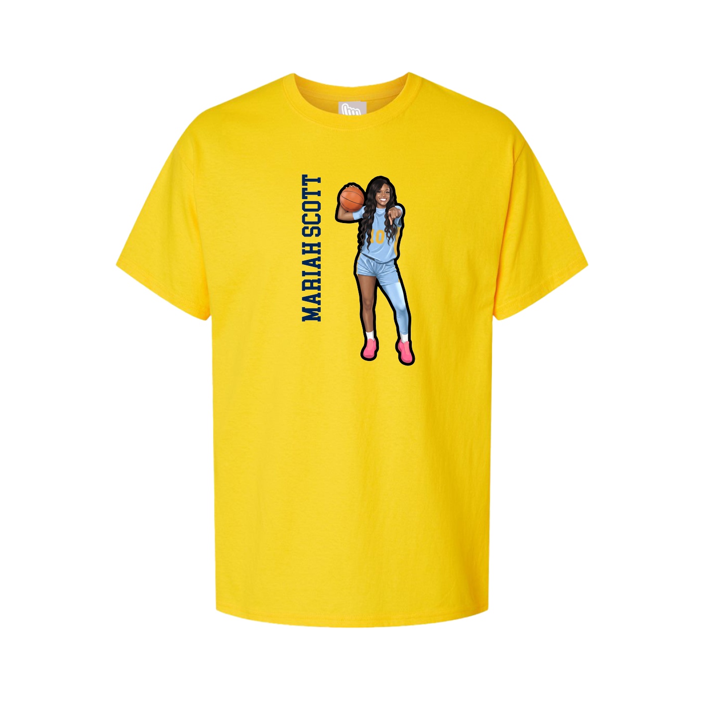 Tee — Name Vertical in Gold