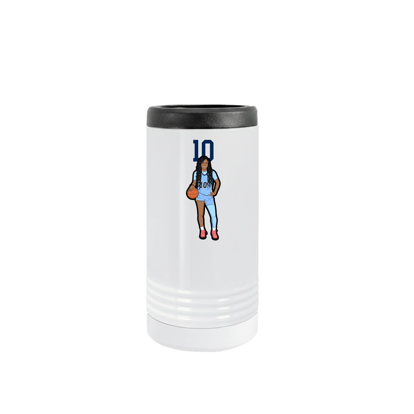 Slim Beverage Holder — Number Top in White