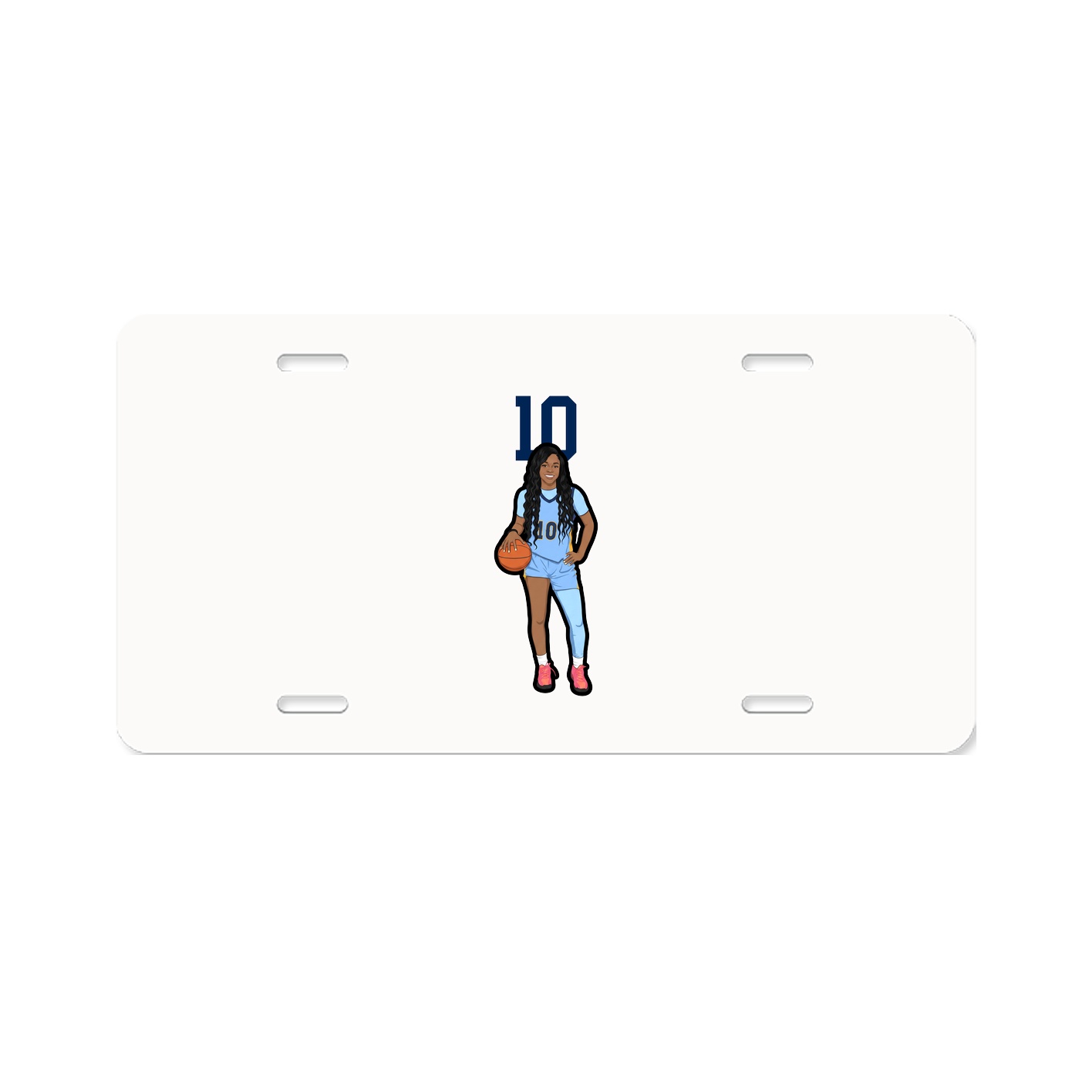 License Plate — Number Top in Classic