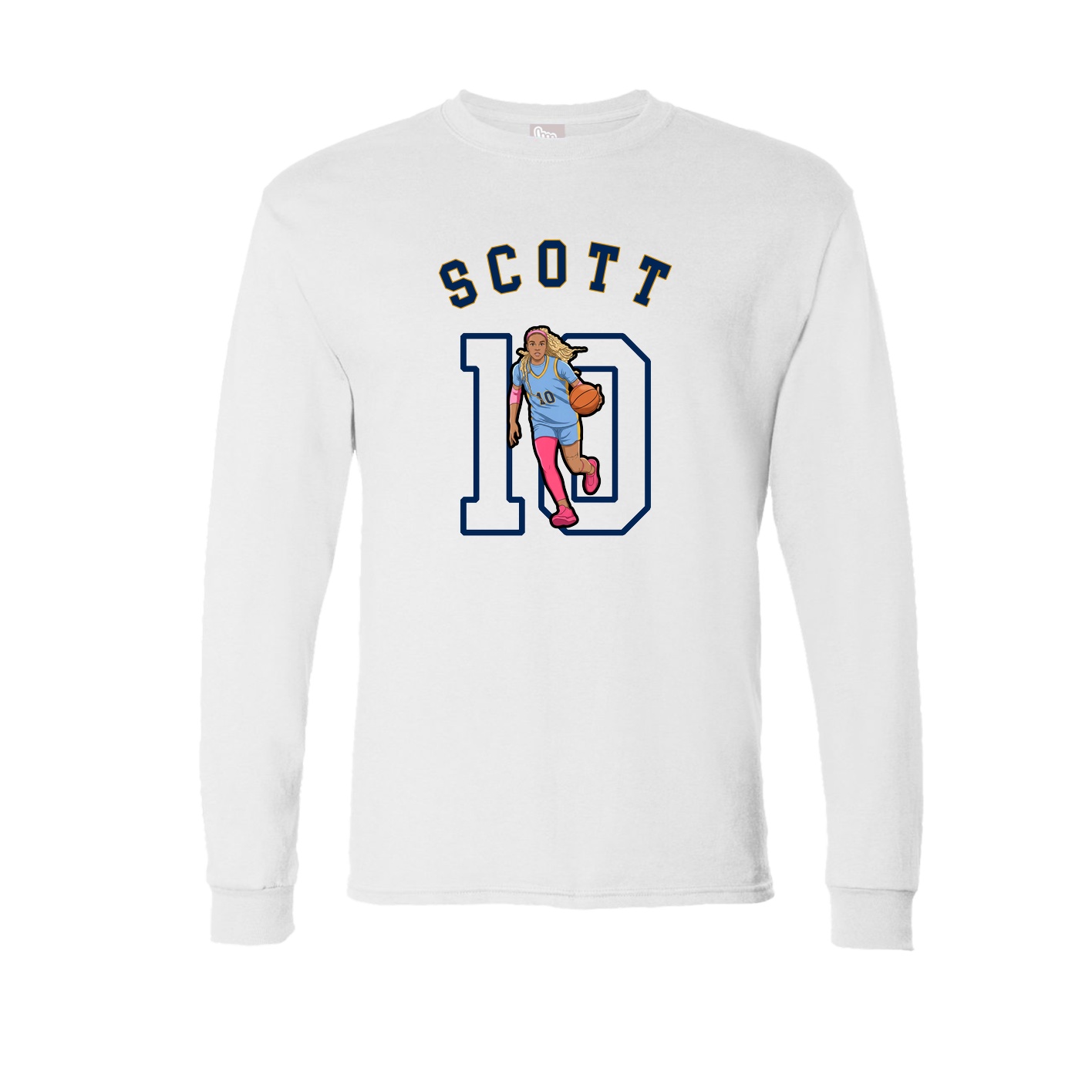 Long Sleeve Tee — Shirsey Arch in White