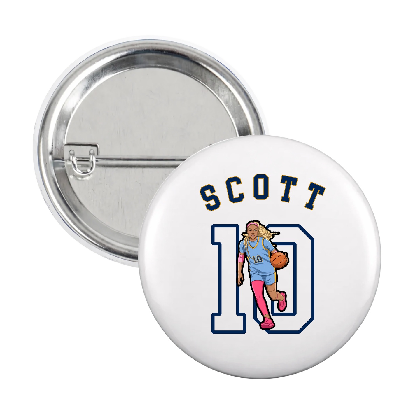 Game Day Button — Shirsey Arch in White