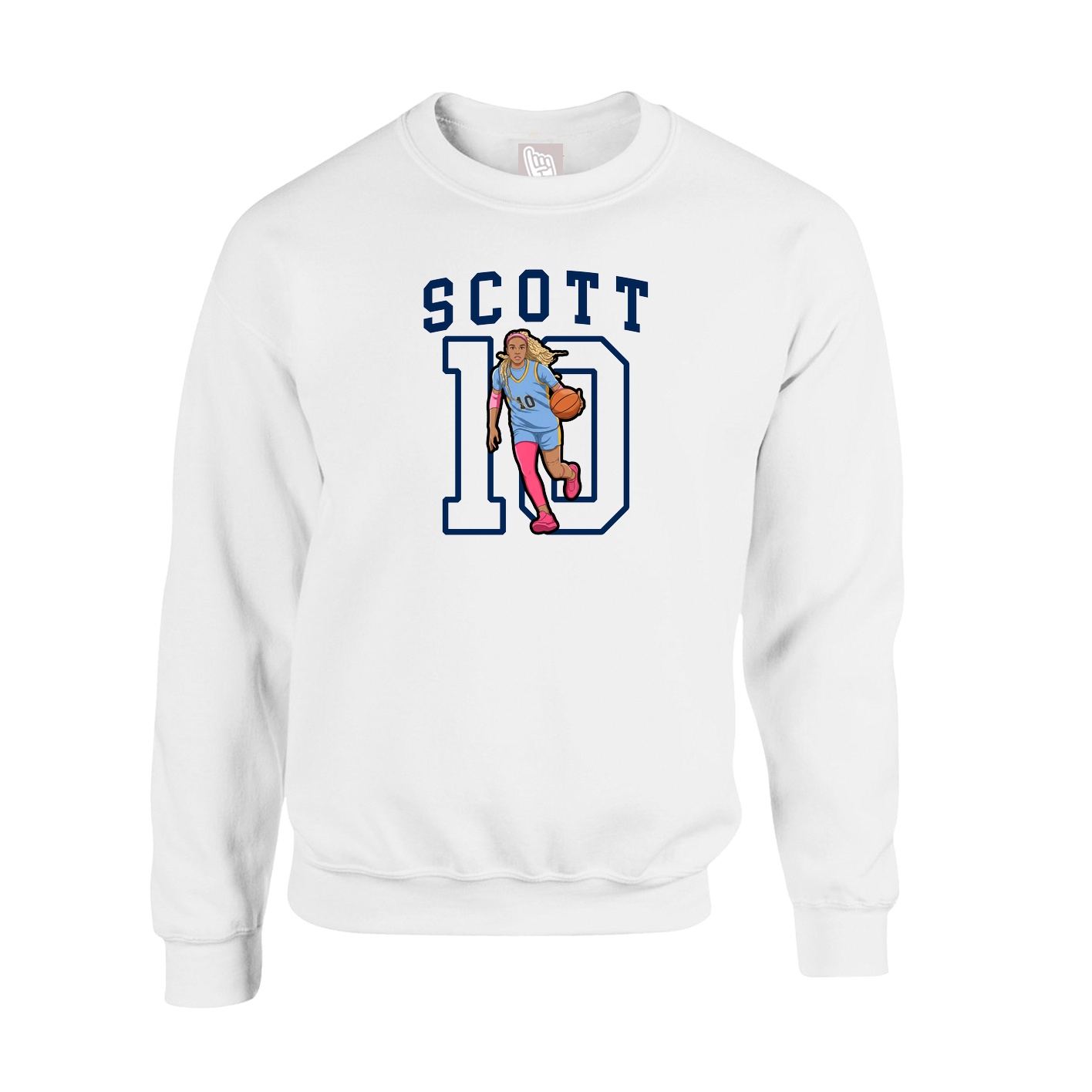 Fleece Crew — Shirsey in White