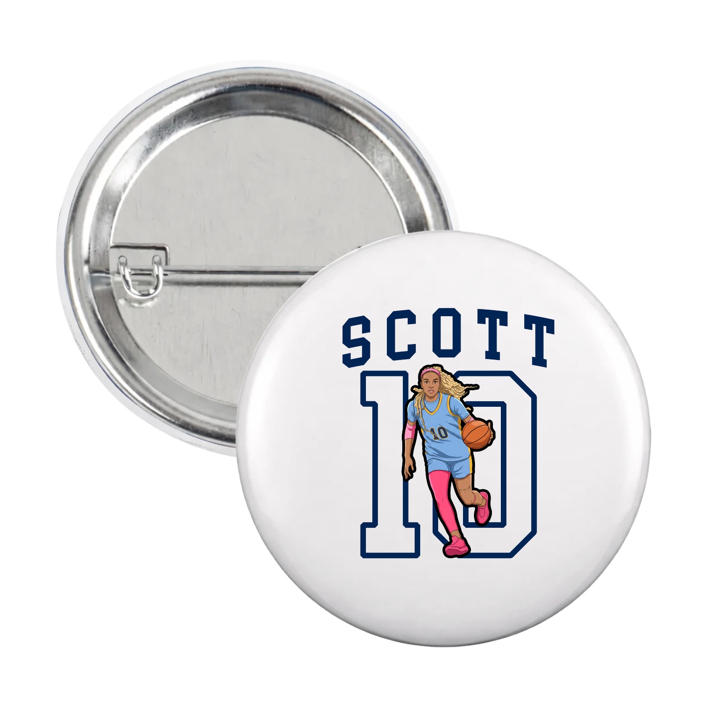 Game Day Button — Shirsey in White