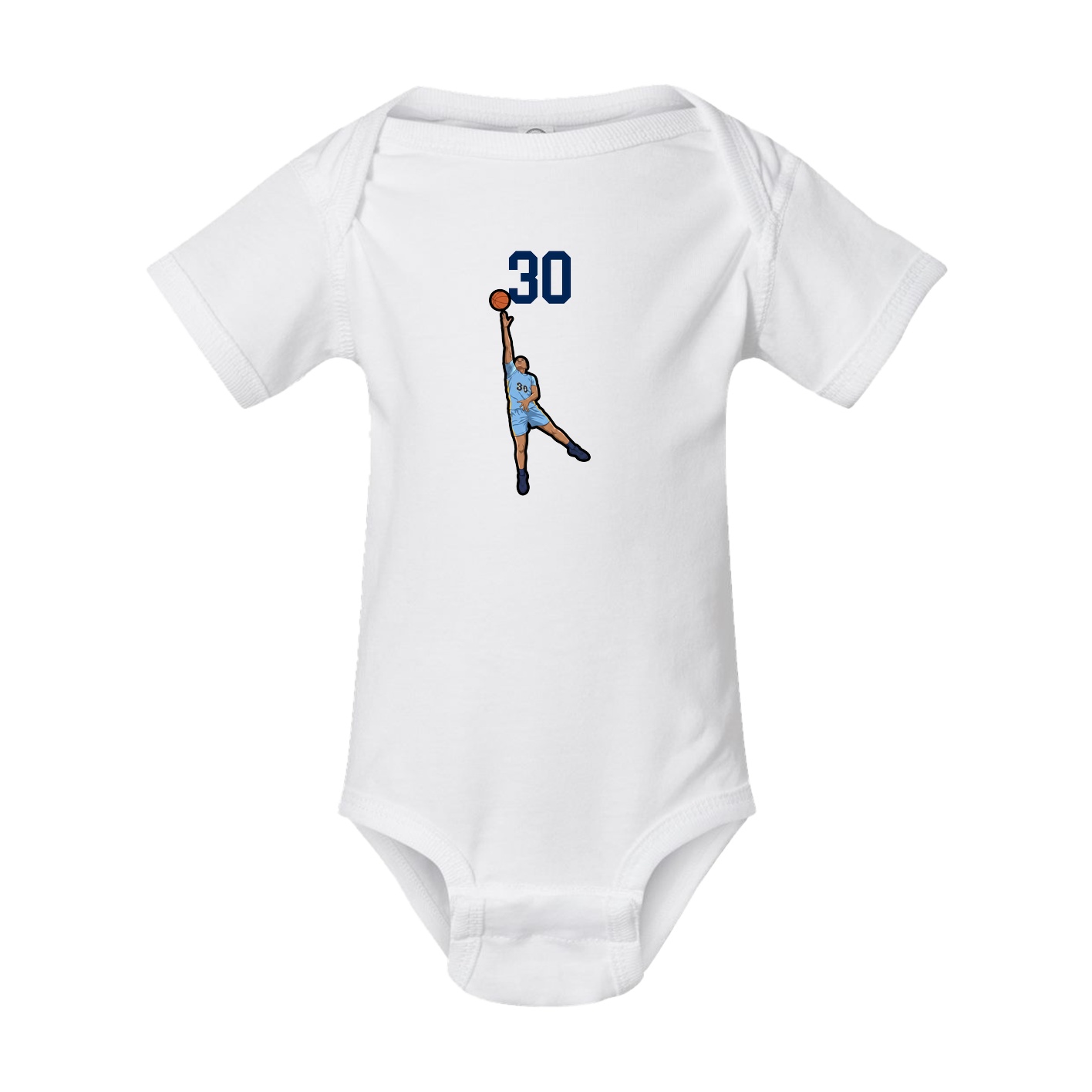 Baby Onesie — Number Top in White