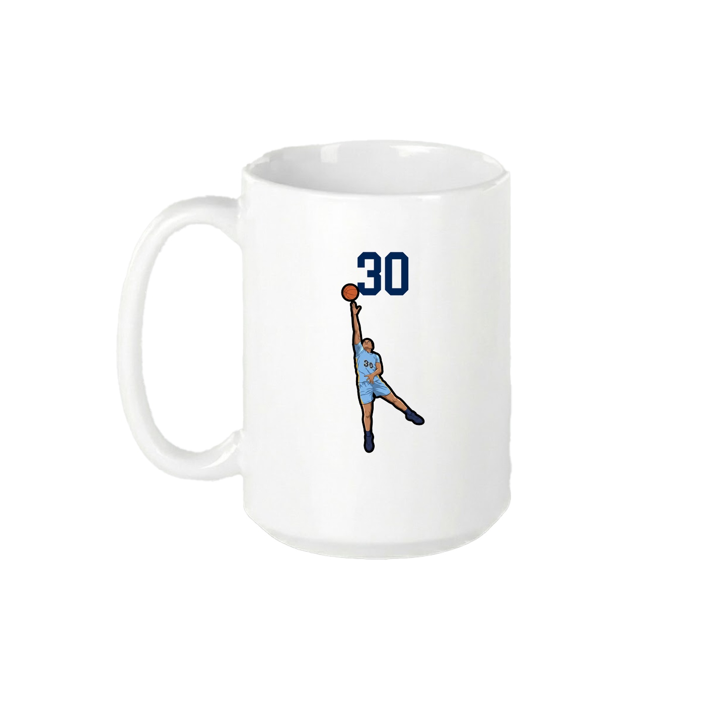 15oz Coffee Mug — Number Top in White