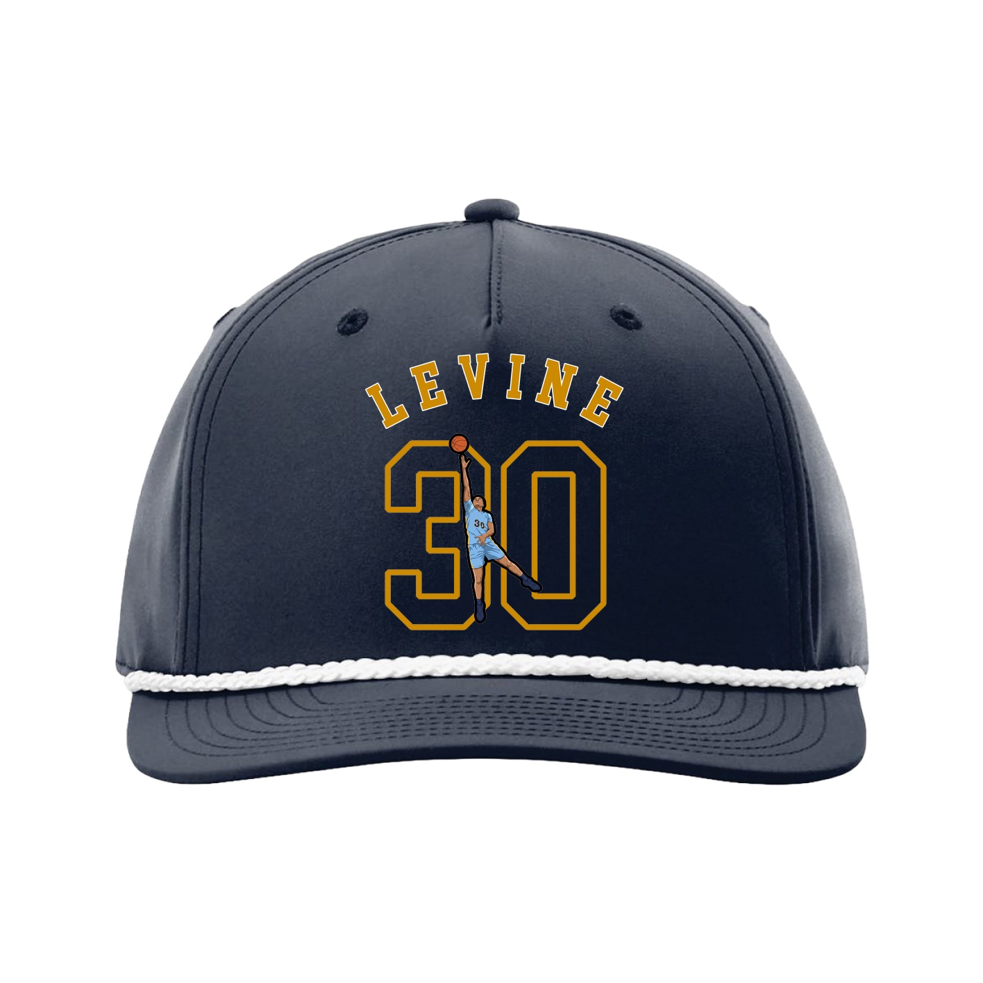 Five-Panel Classic Rope Cap — Shirsey Arch in Navy