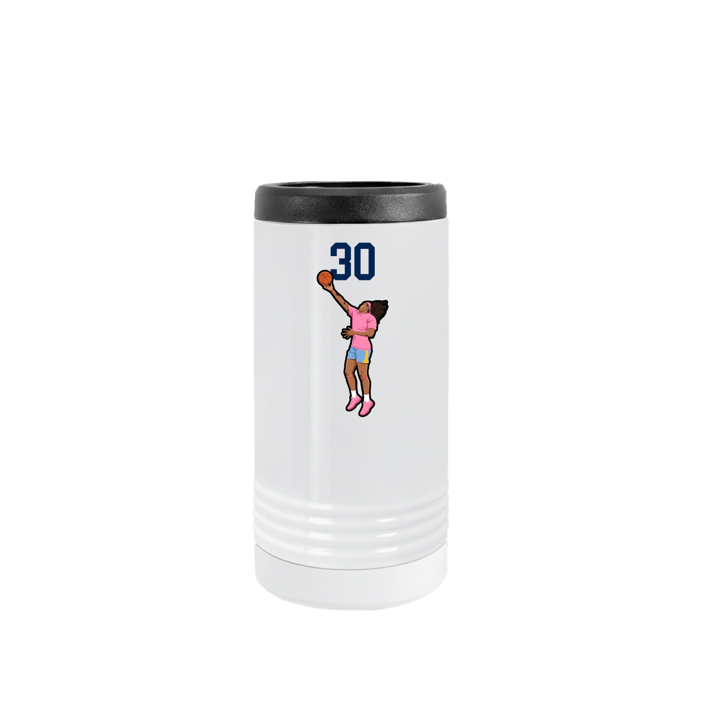 Slim Beverage Holder — Number Top in White
