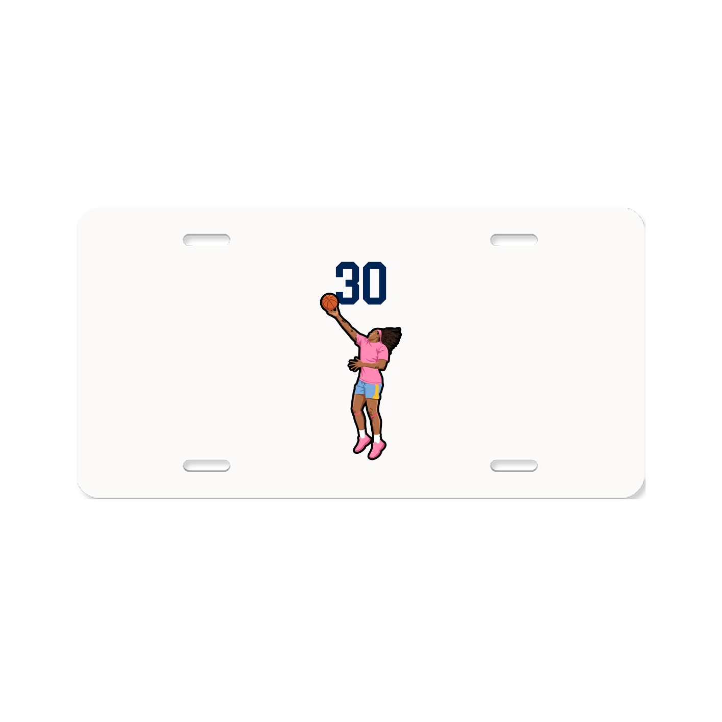 License Plate — Number Top in Classic