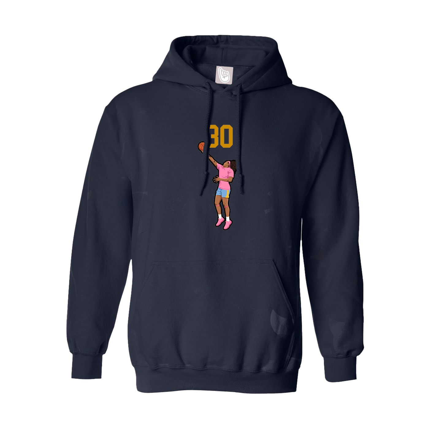 Youth Hoodie — Number Top in Navy