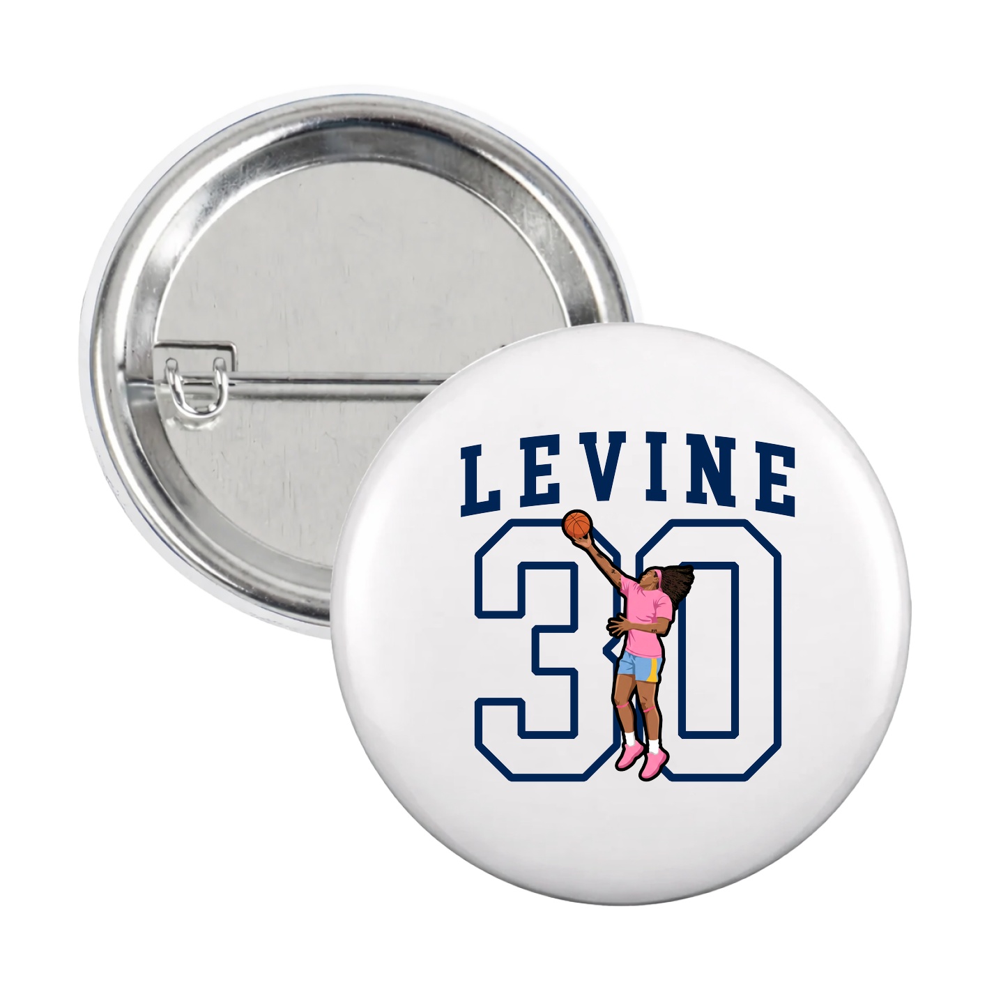Game Day Button — Shirsey in White