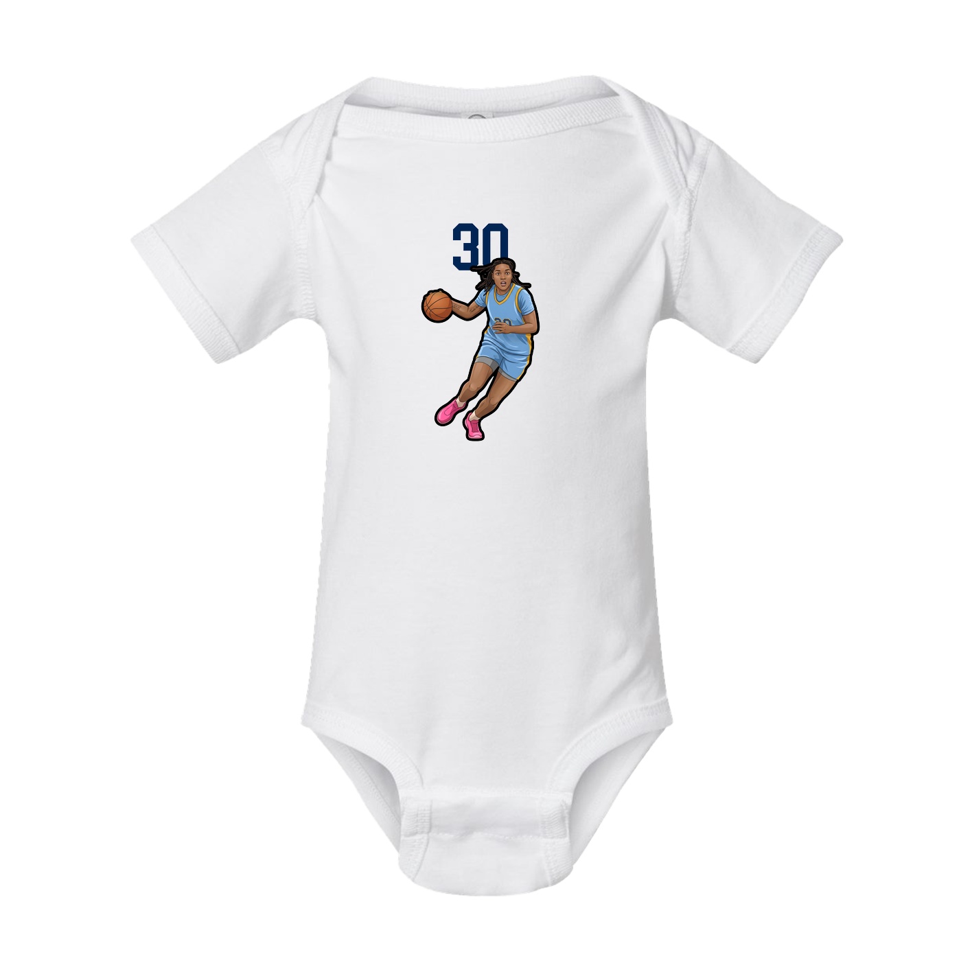 Baby Onesie — Number Top in White