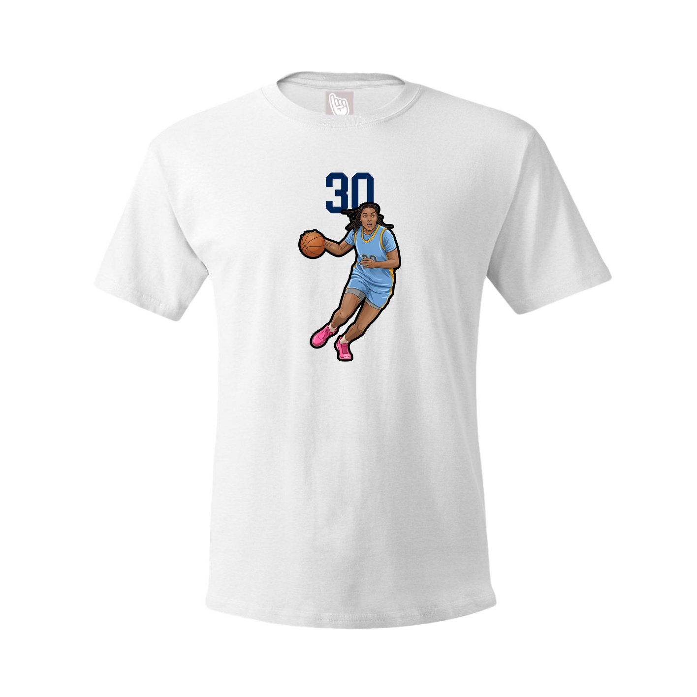 Tee — Number Top in White
