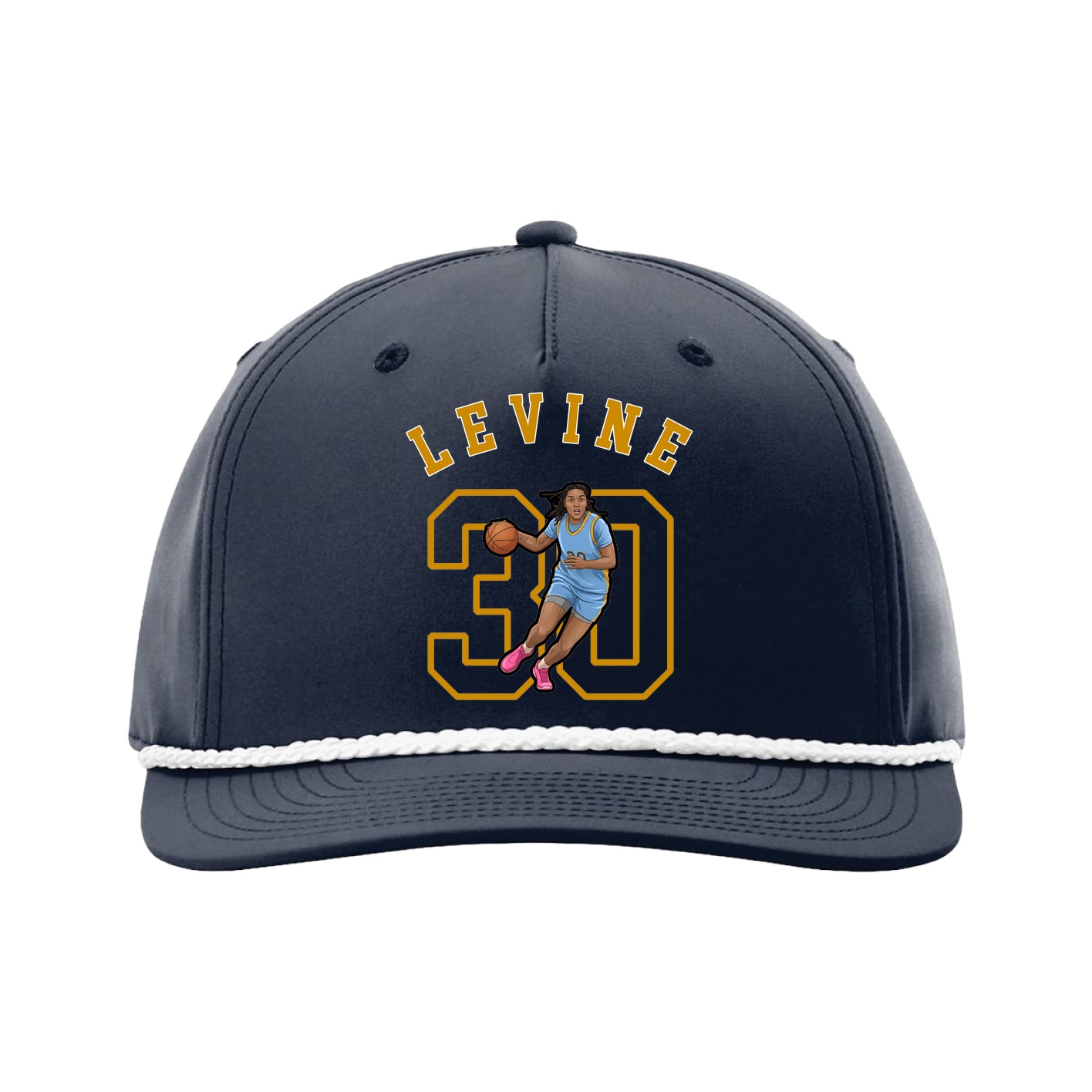 Five-Panel Classic Rope Cap — Shirsey Arch in Navy