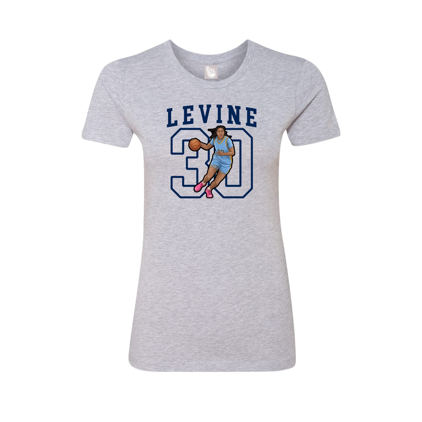 Fitted Women's Tee — Shirsey in Grey