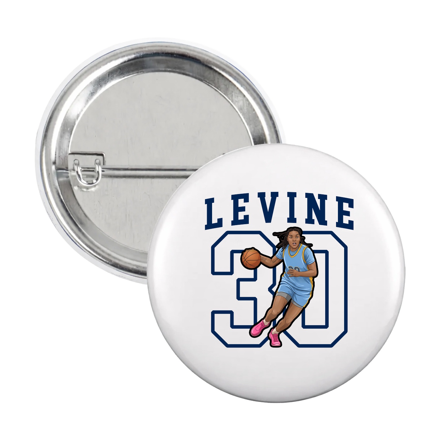 Game Day Button — Shirsey in White