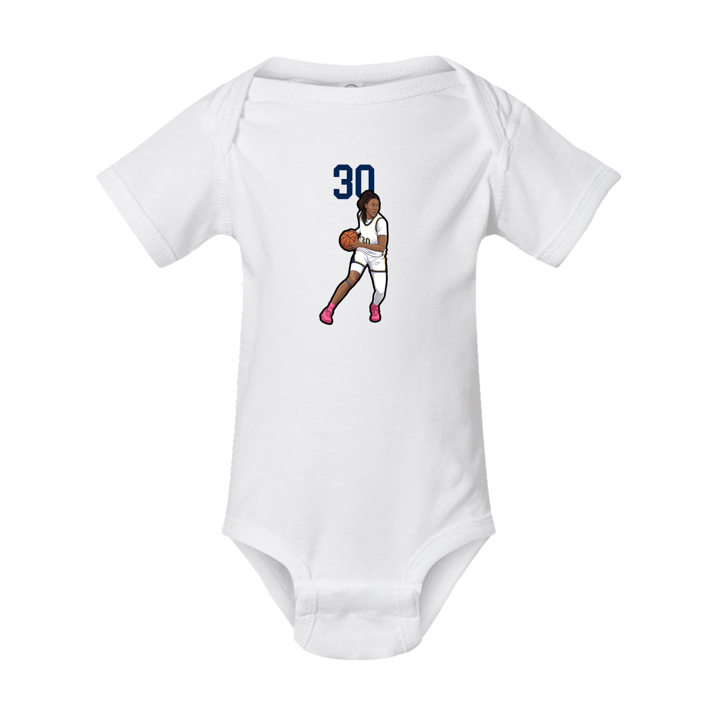 Baby Onesie — Number Top in White