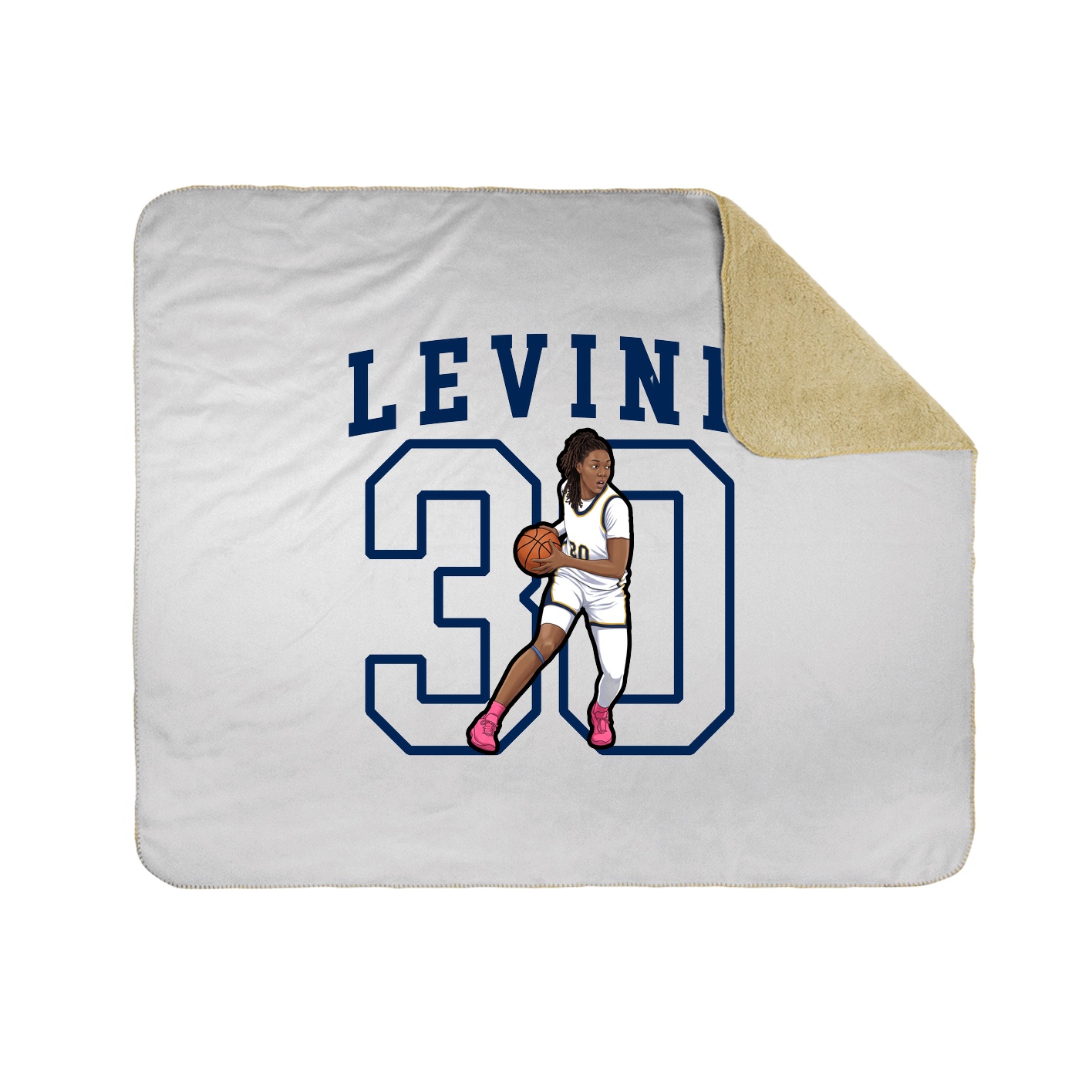 Throw Blanket — Shirsey in White