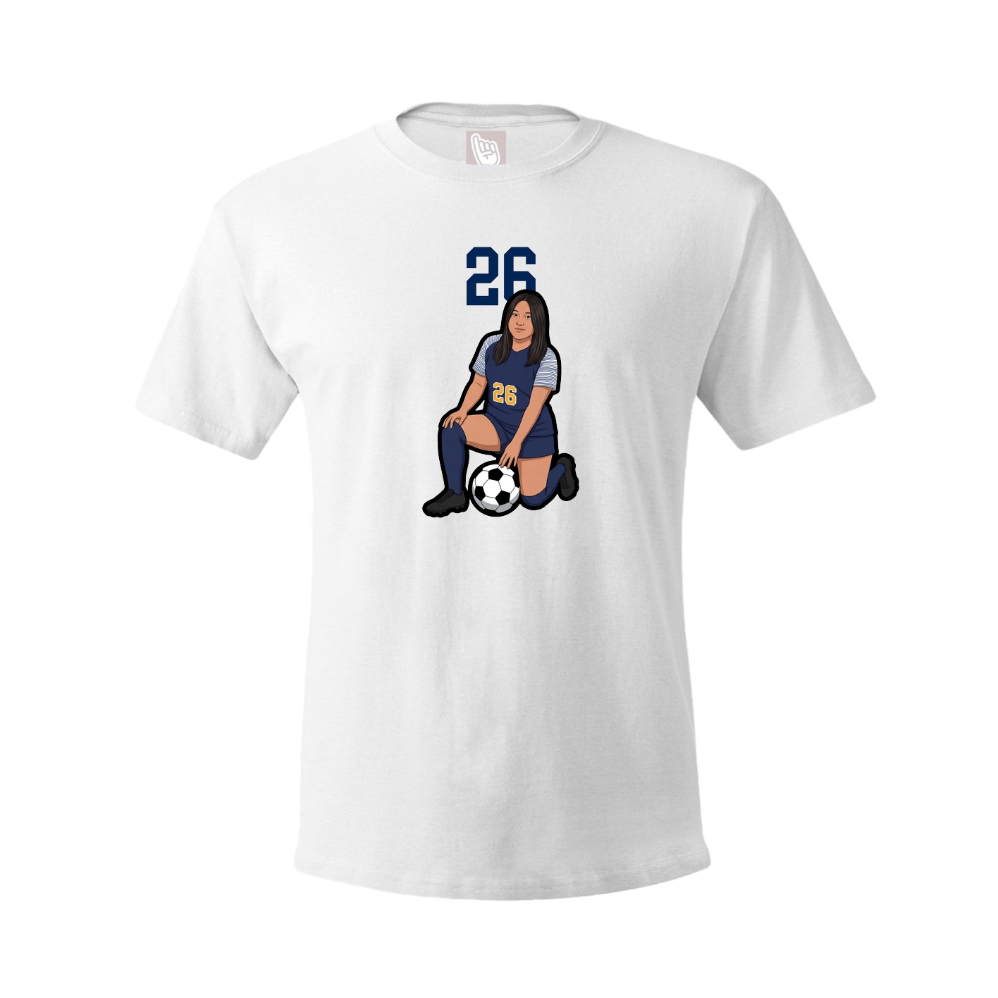 Tee — Number Top in White