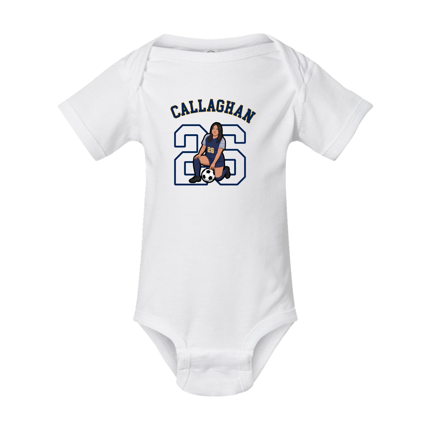 Baby Onesie — Shirsey Arch in White