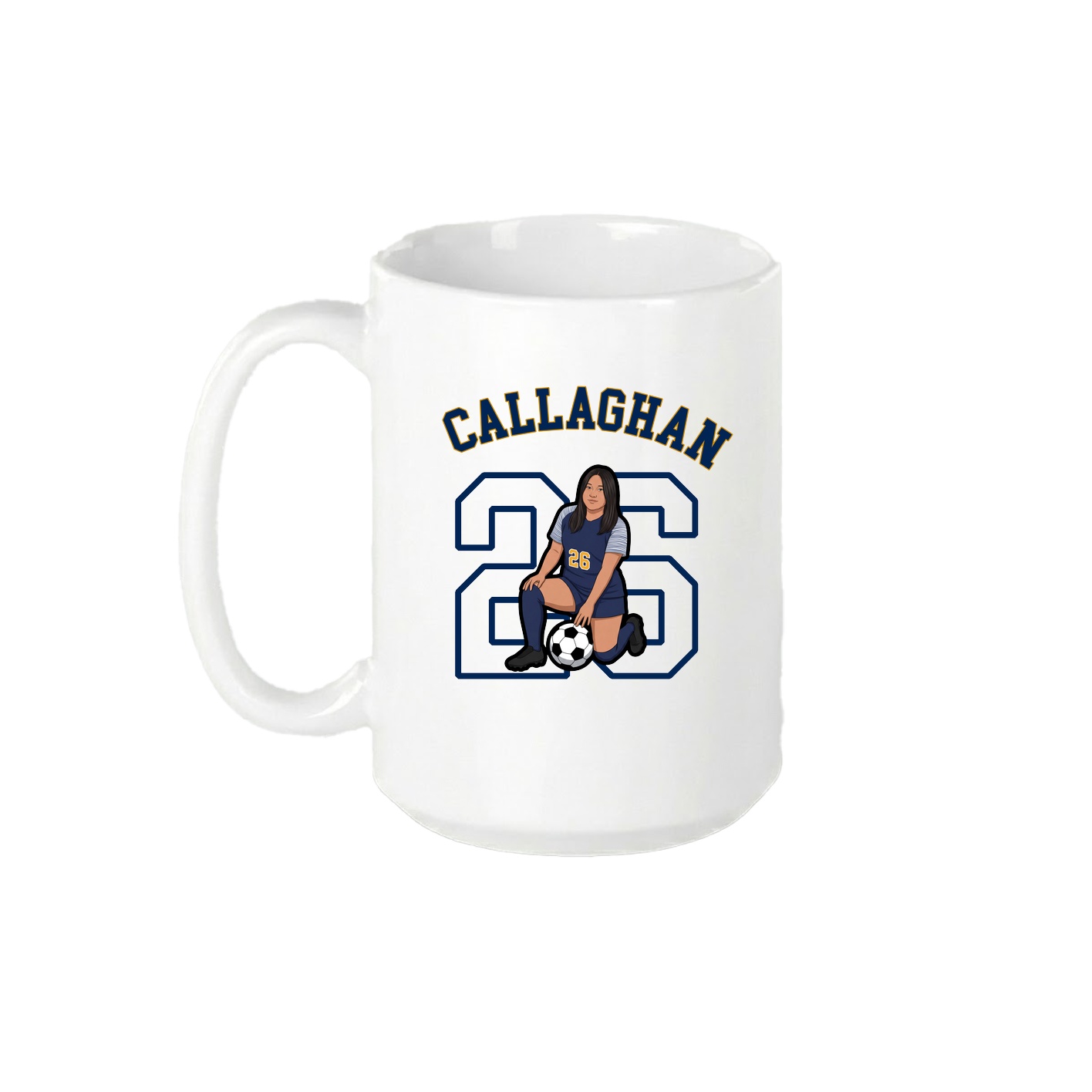 15oz Coffee Mug — Shirsey Arch in White