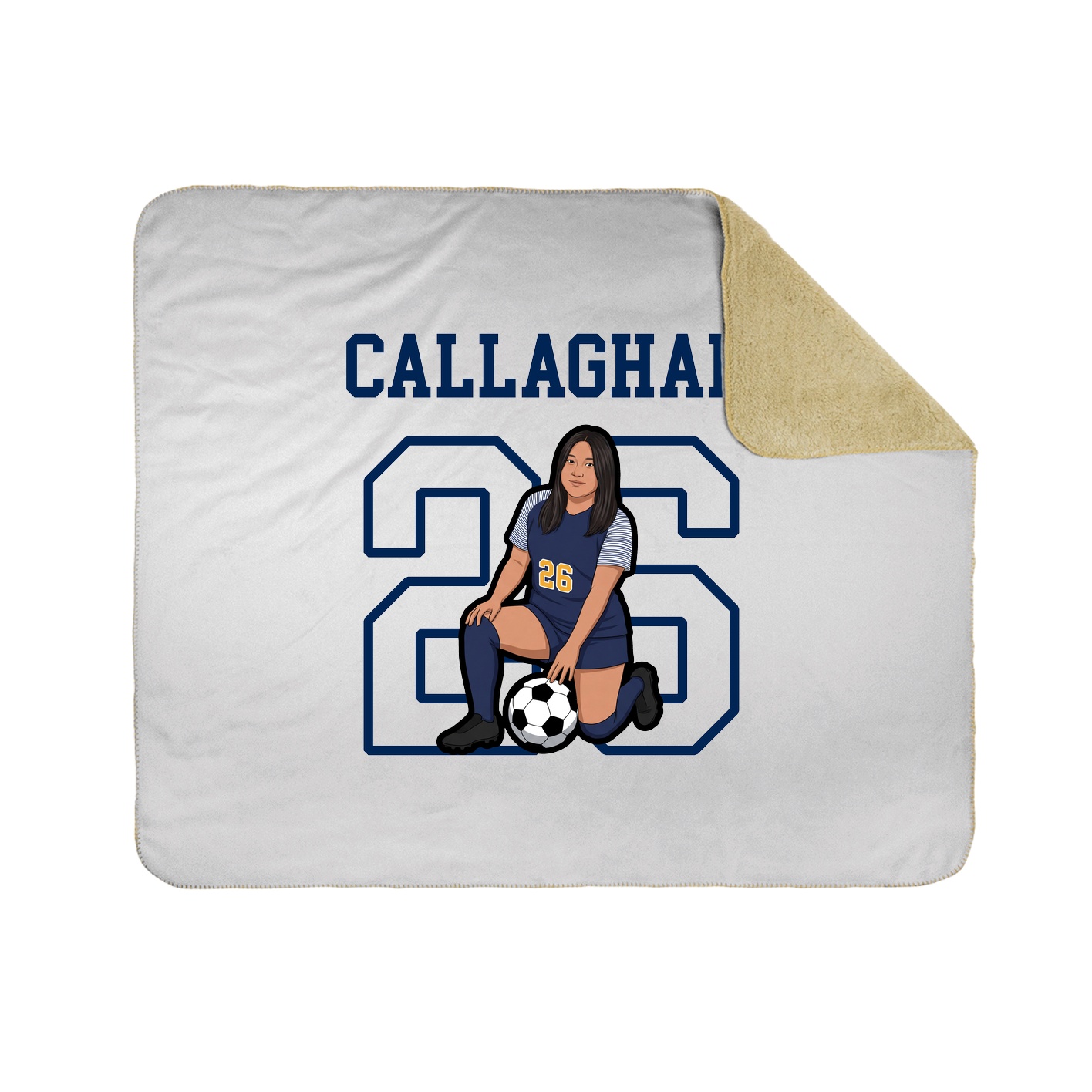 Throw Blanket — Shirsey in White