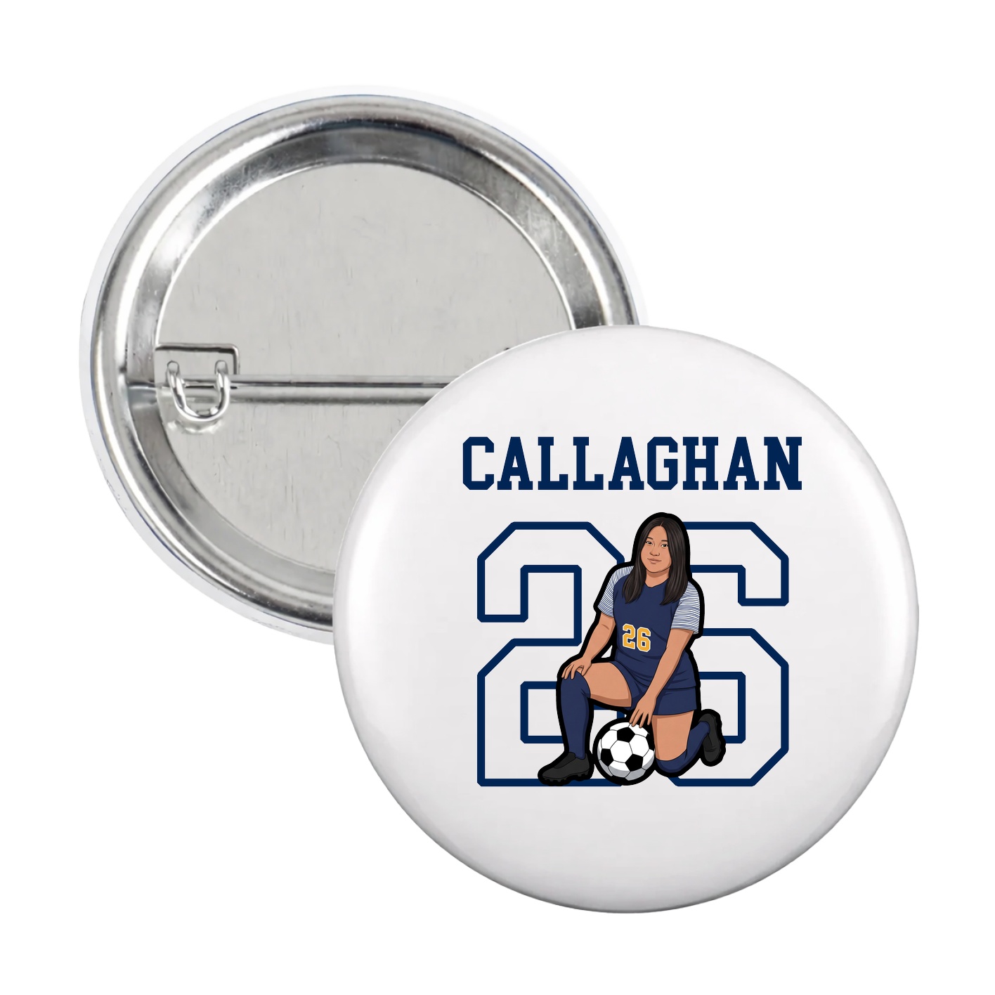 Game Day Button — Shirsey in White