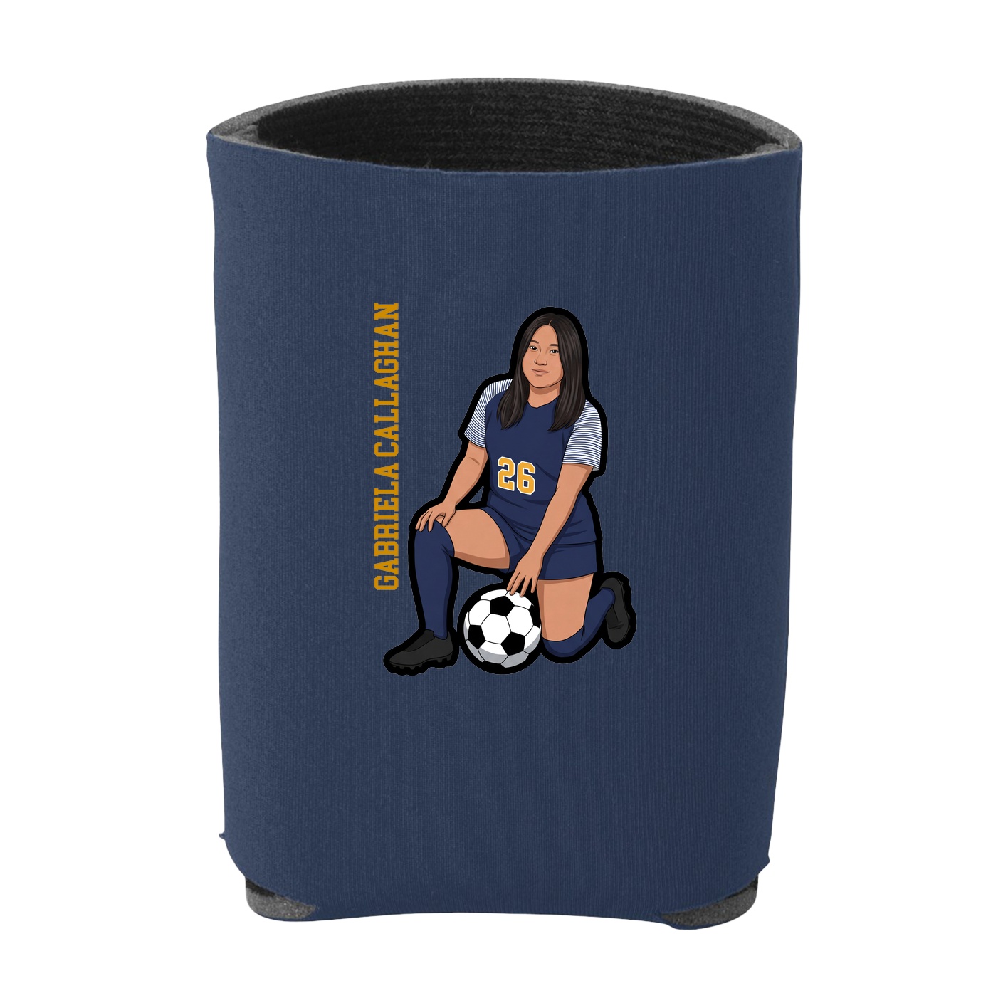 Can Holder — Name Vertical in Navy