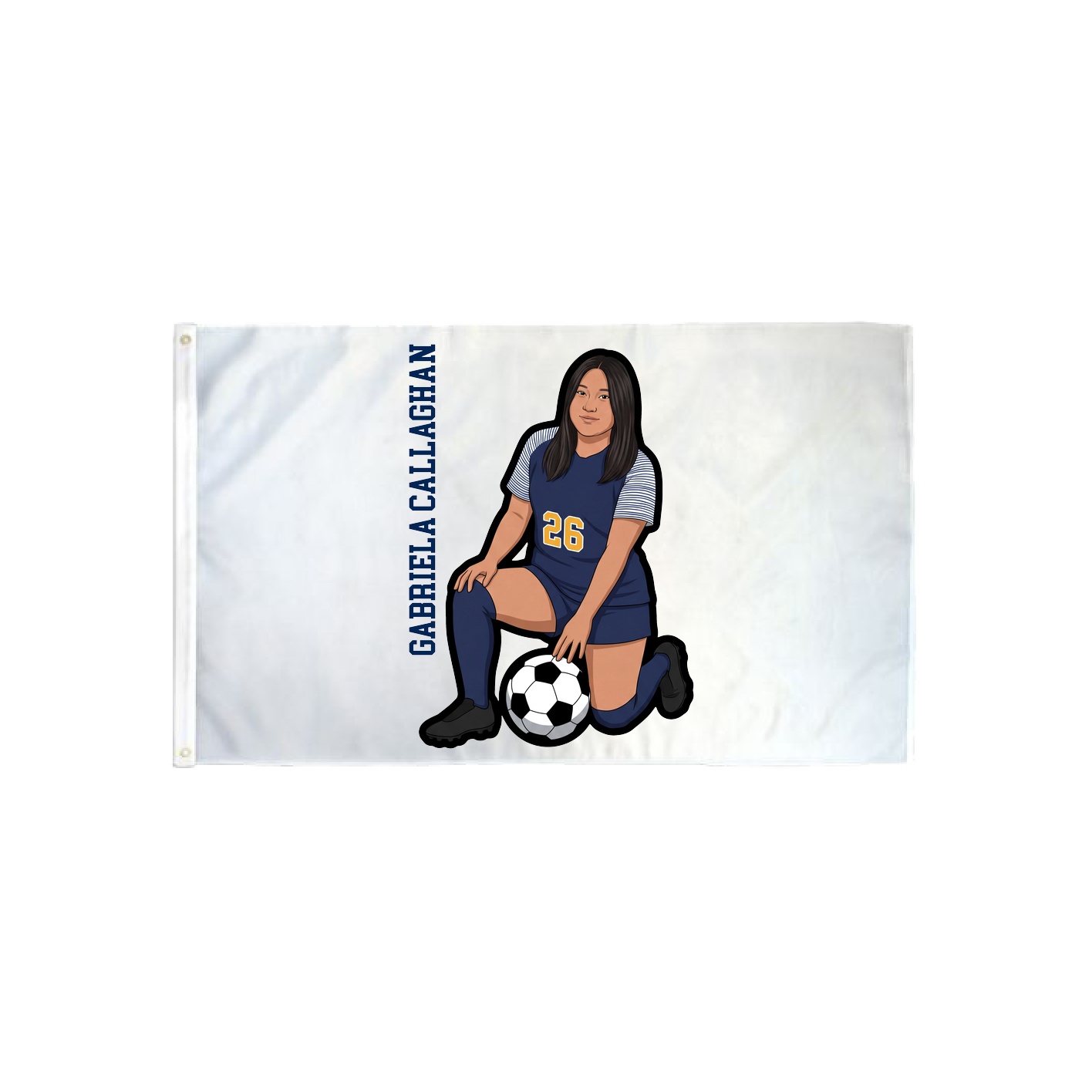 3x5 Flag — Name Vertical in Classic