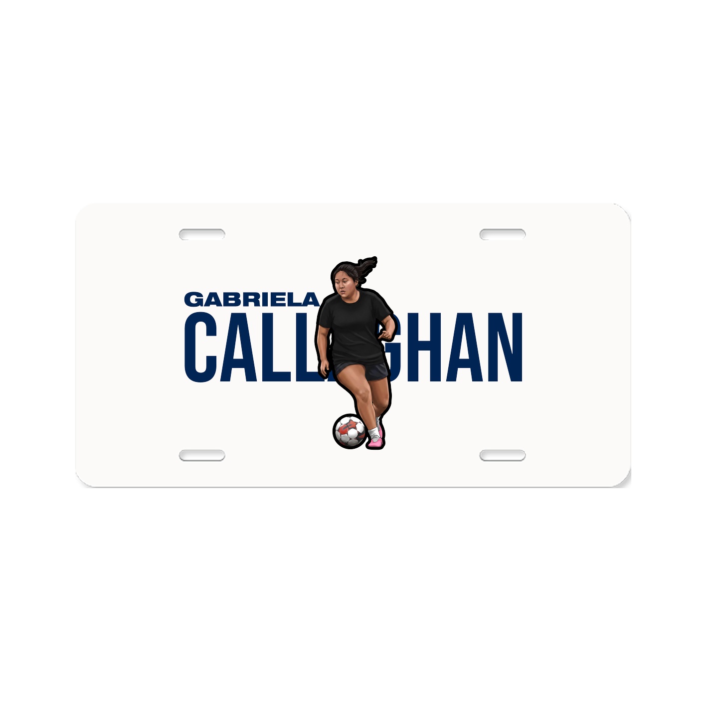 License Plate — Player Name in Classic