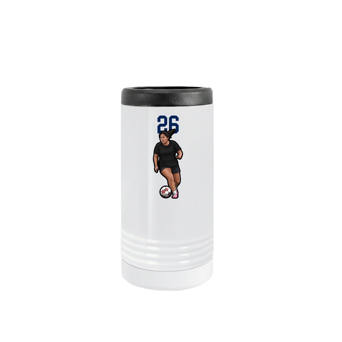 Slim Beverage Holder — Number Top in White