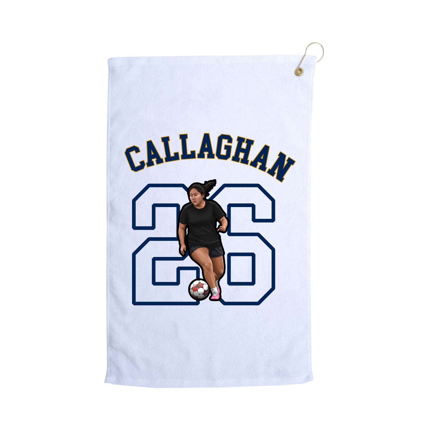 Golf Towel — Shirsey Arch in White