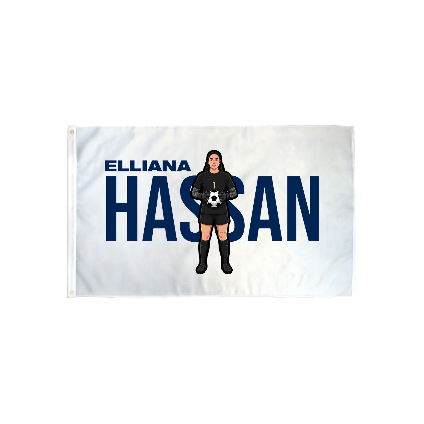 3x5 Flag — Player Name in Classic