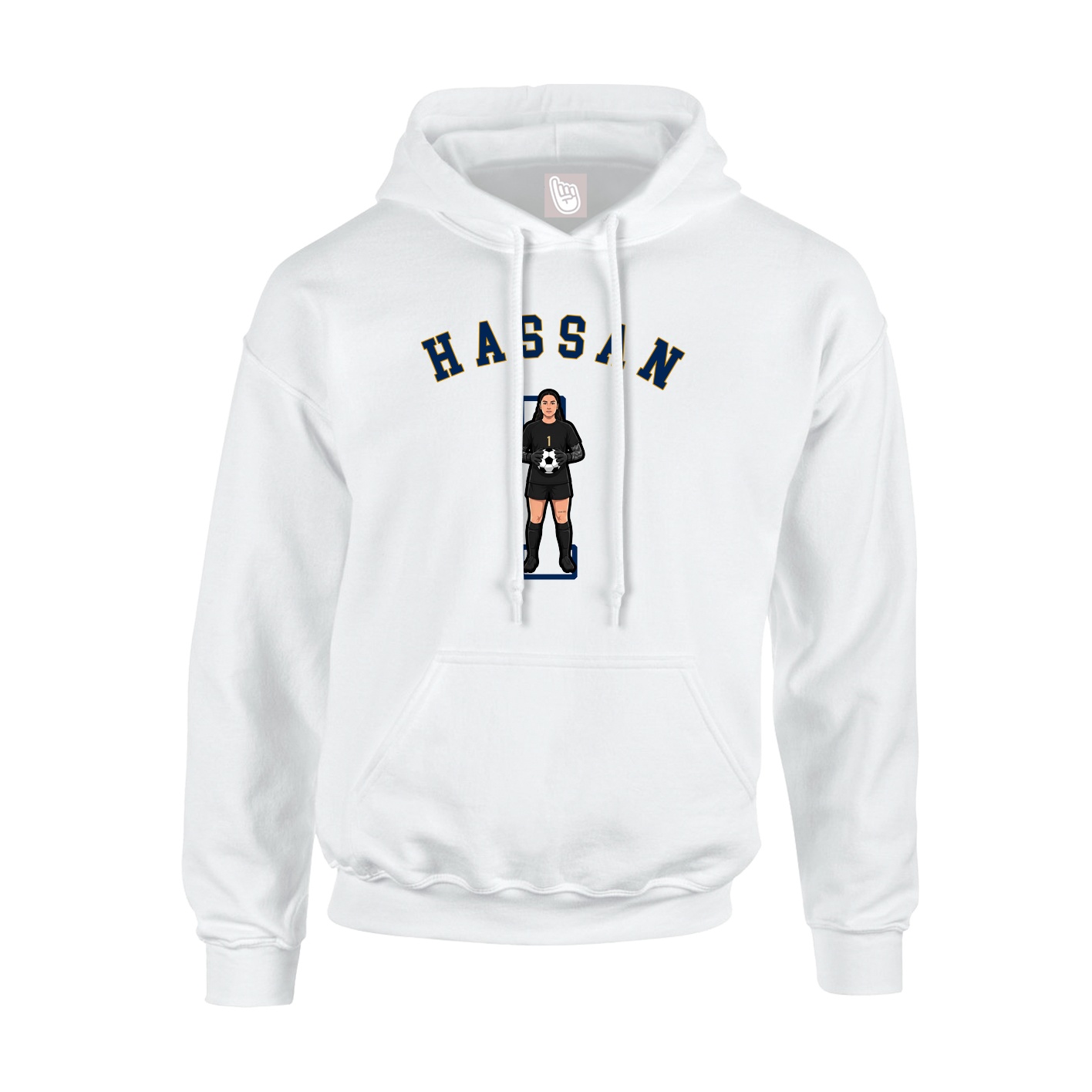 Youth Hoodie — Shirsey Arch in White