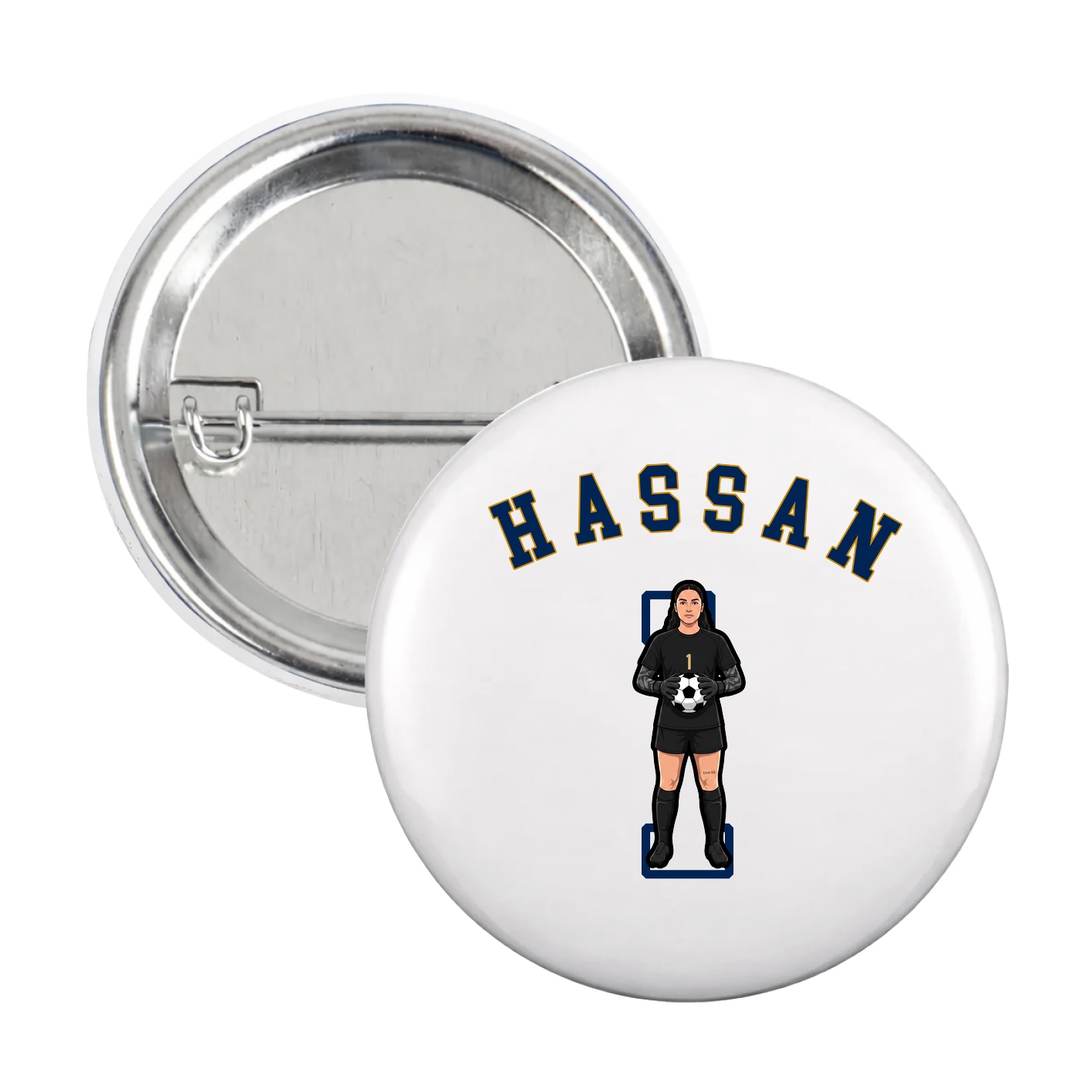 Game Day Button — Shirsey Arch in White