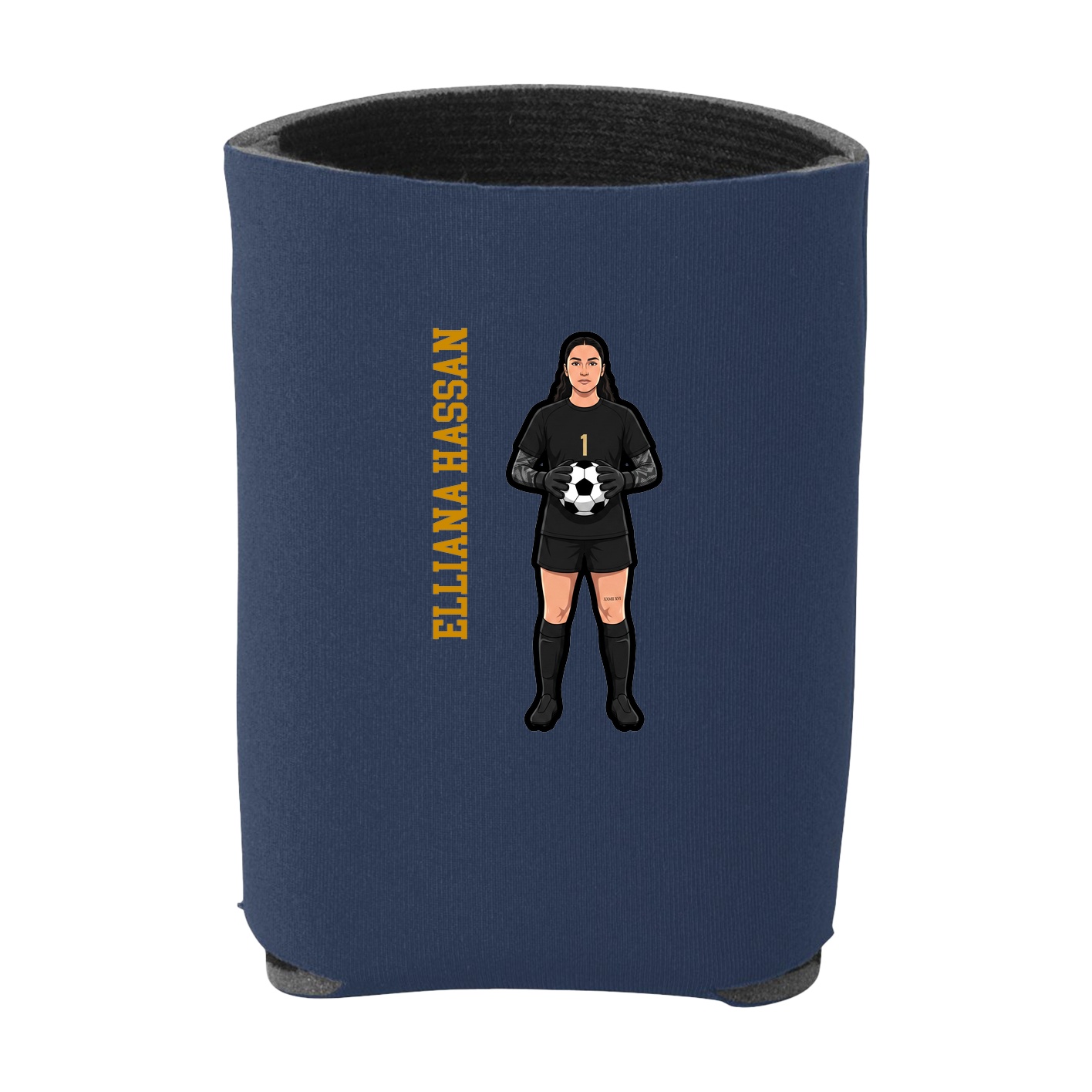 Can Holder — Name Vertical in Navy