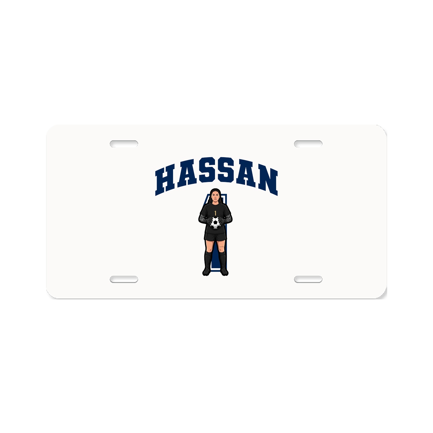 License Plate — Number in Classic