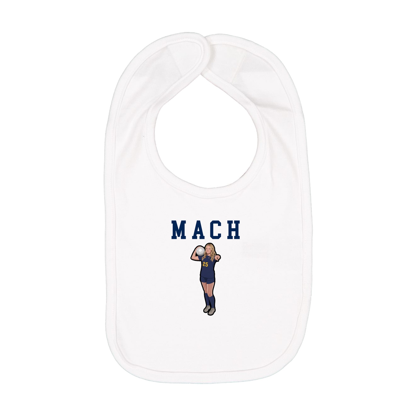 Infant Bib — Shirsey in White