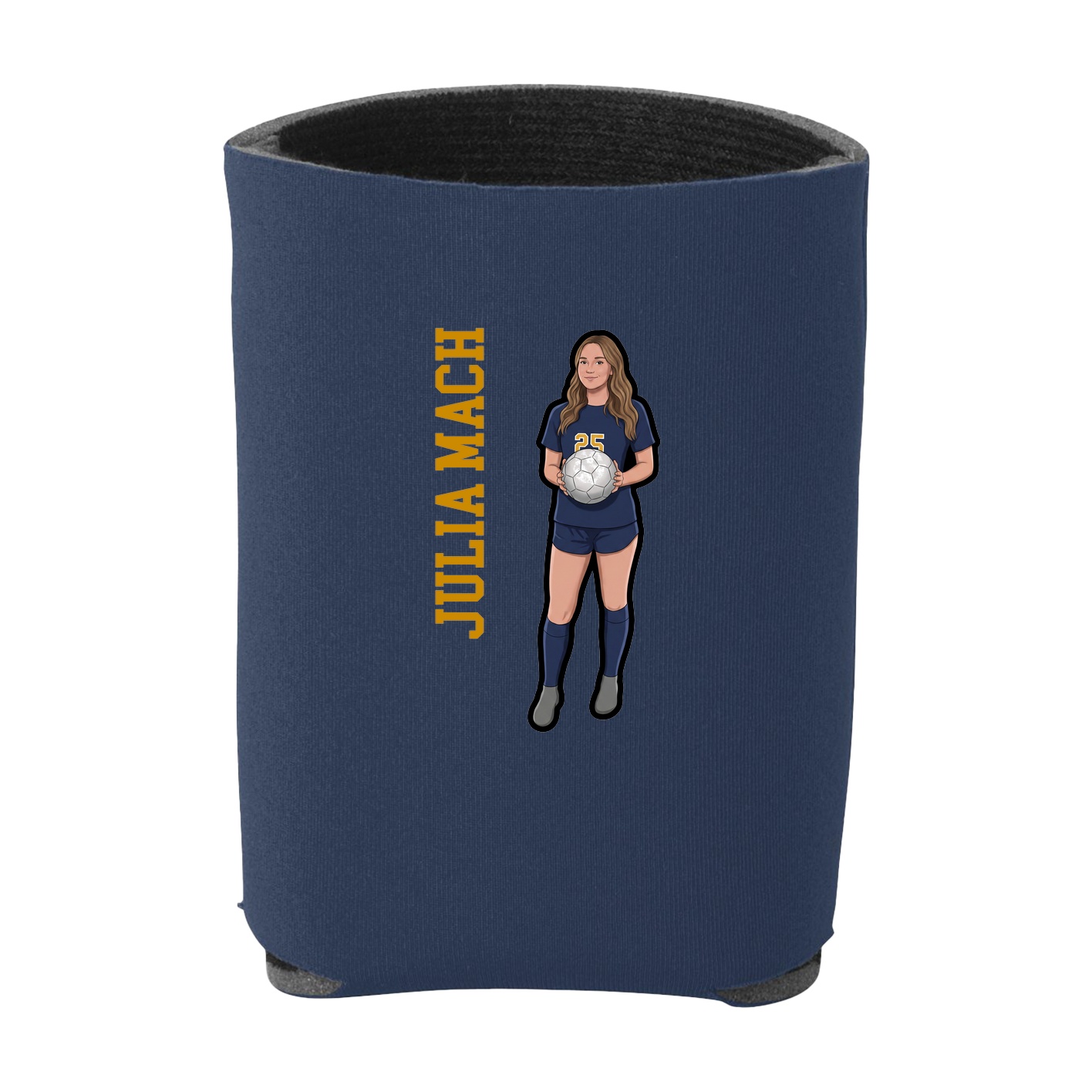 Can Holder — Name Vertical in Navy