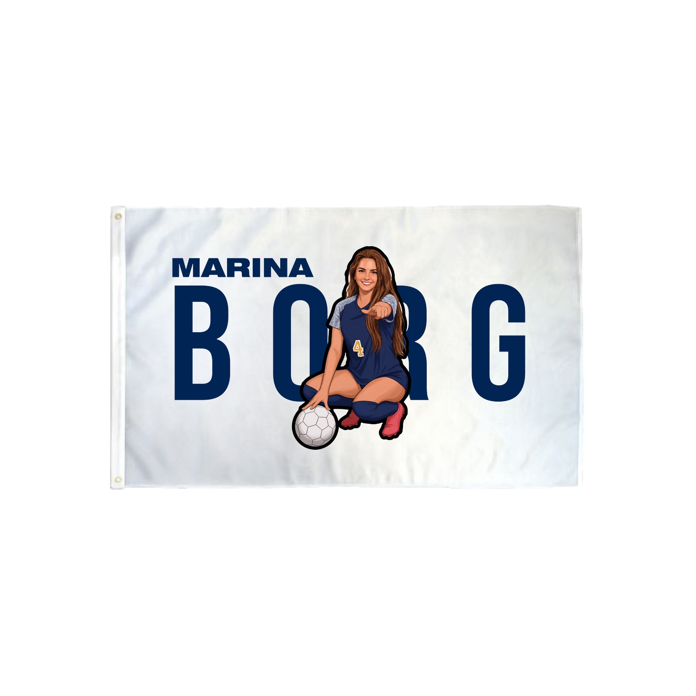 3x5 Flag — Player Name in Classic
