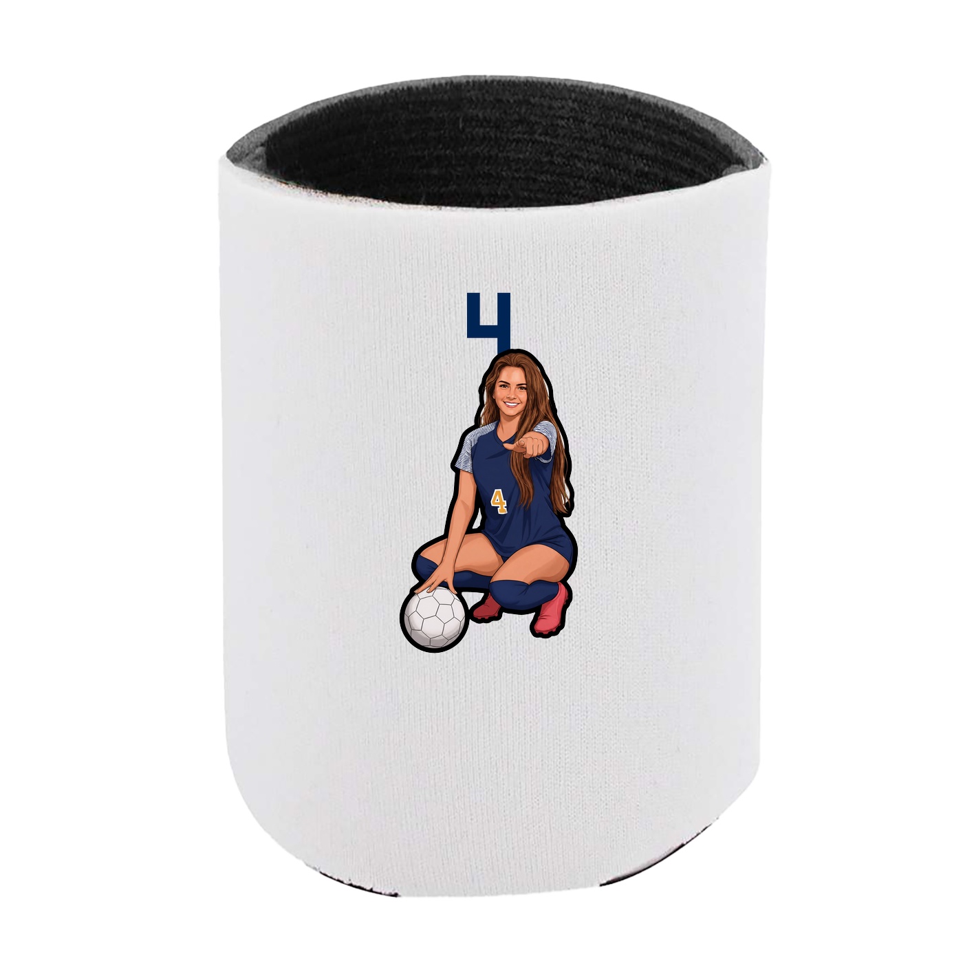Can Holder — Number Top in White