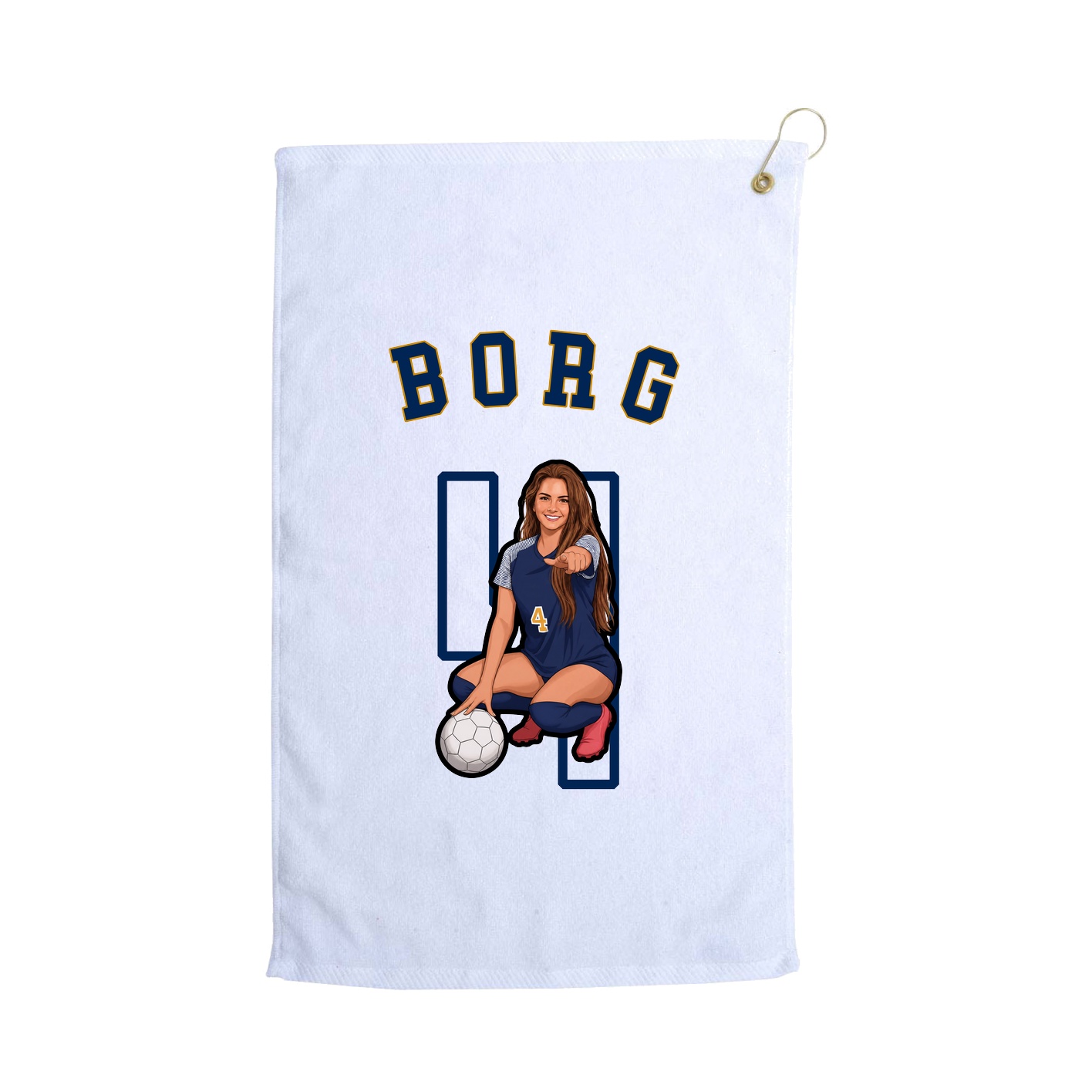 Golf Towel — Shirsey Arch in White